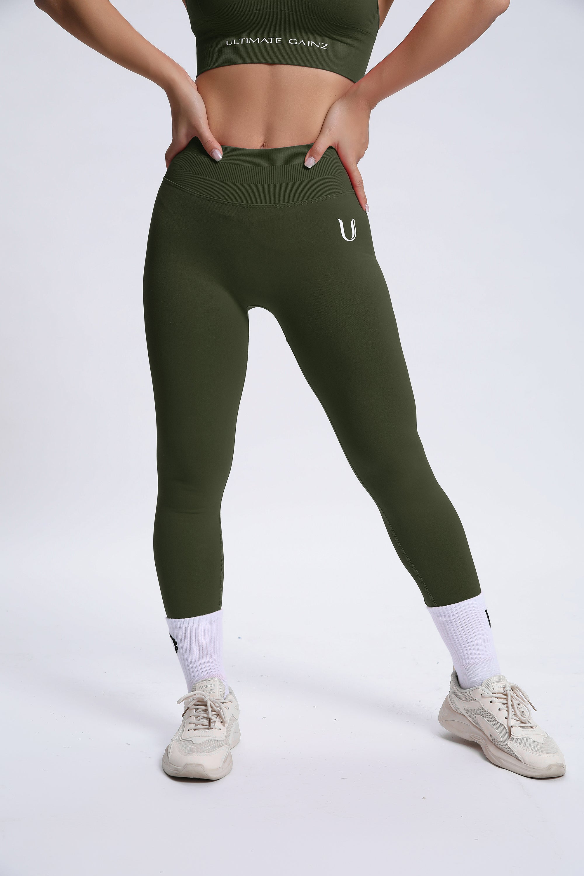 Joy | Legging Esculpidora con Scrunch – Verde