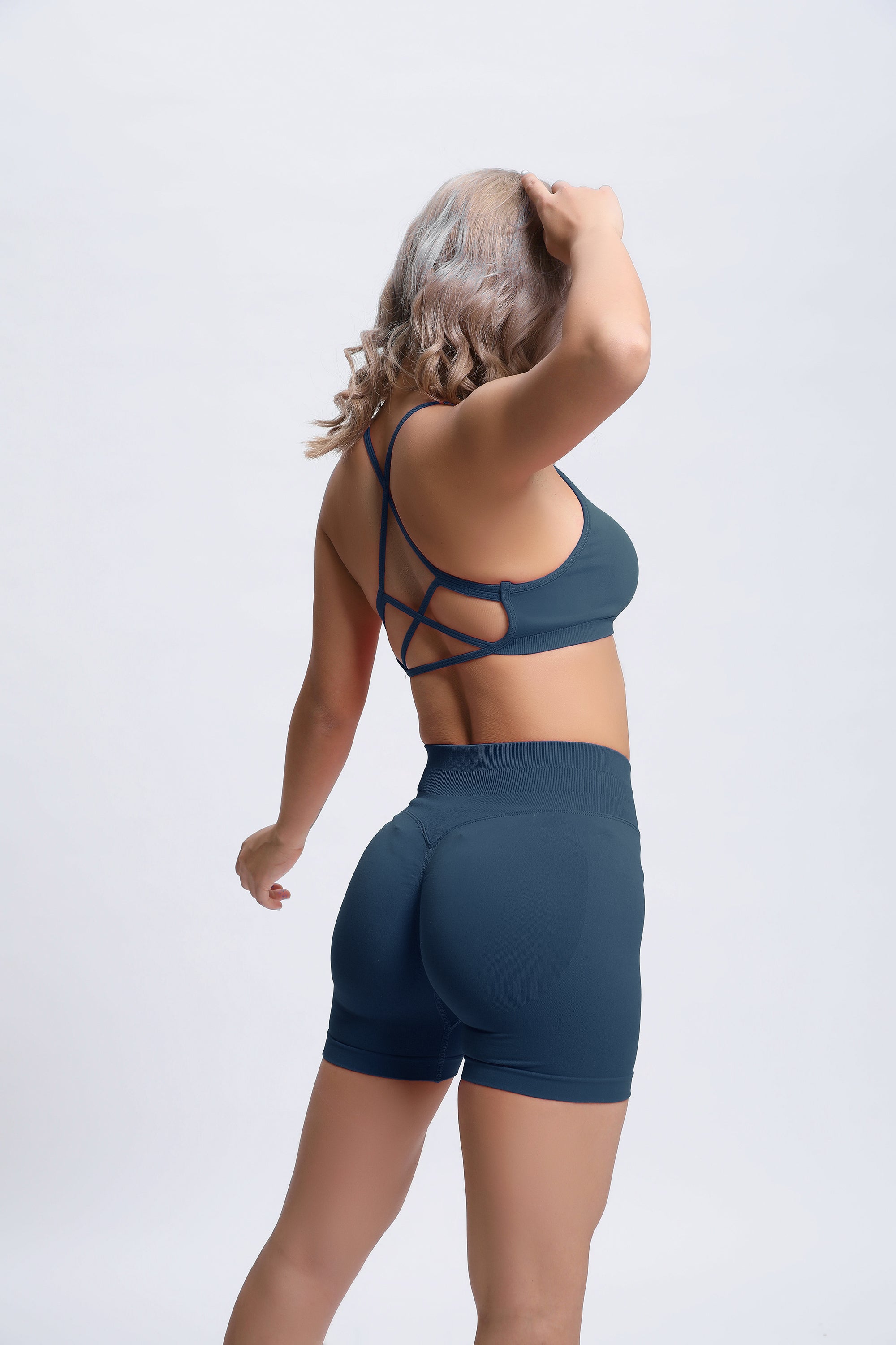 Joy | Crossback Sports Bra – Dark blue