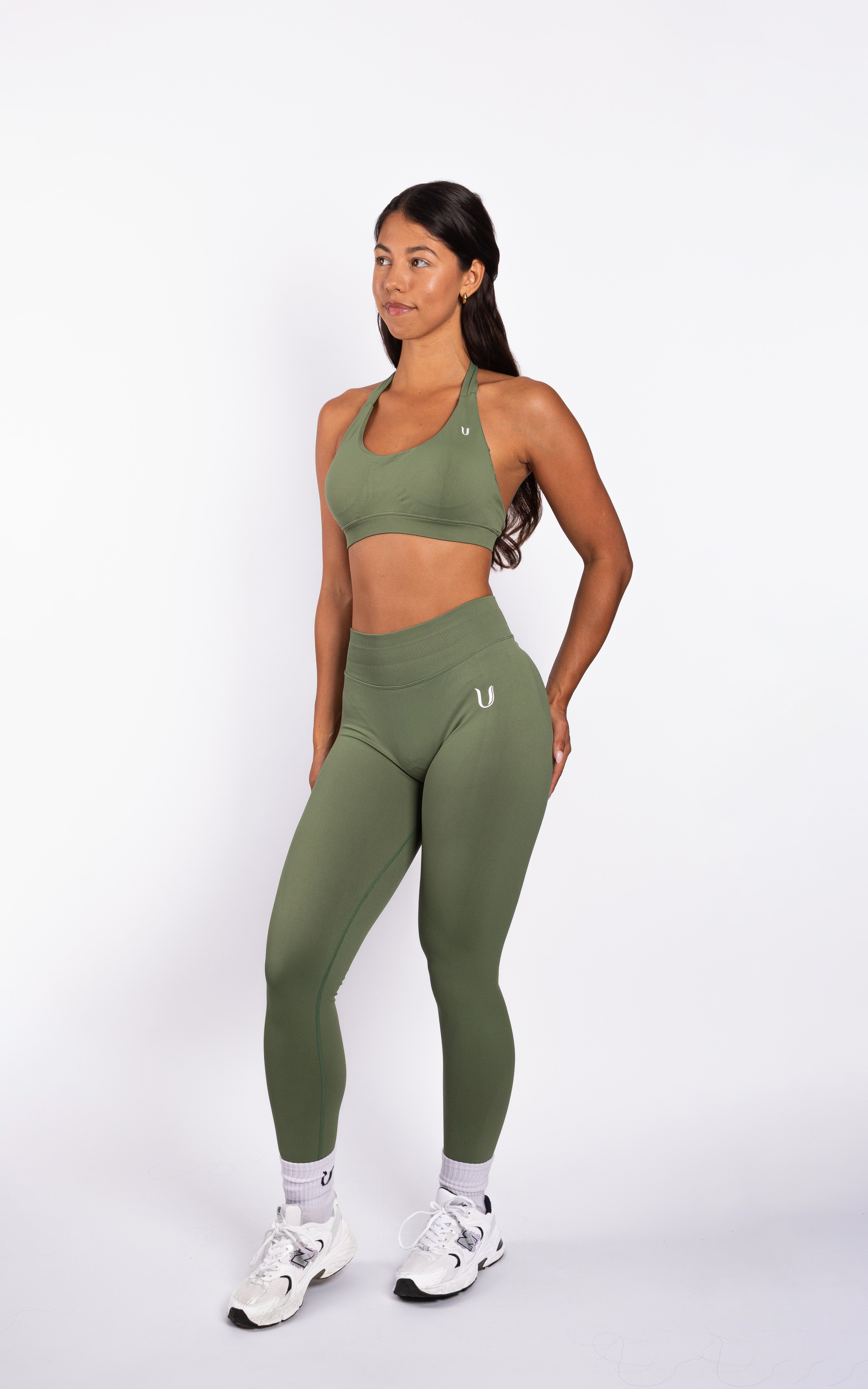 Beau Premium High Performance Scrunch Legging Groen - Dames sportkleding afbeelding 5
