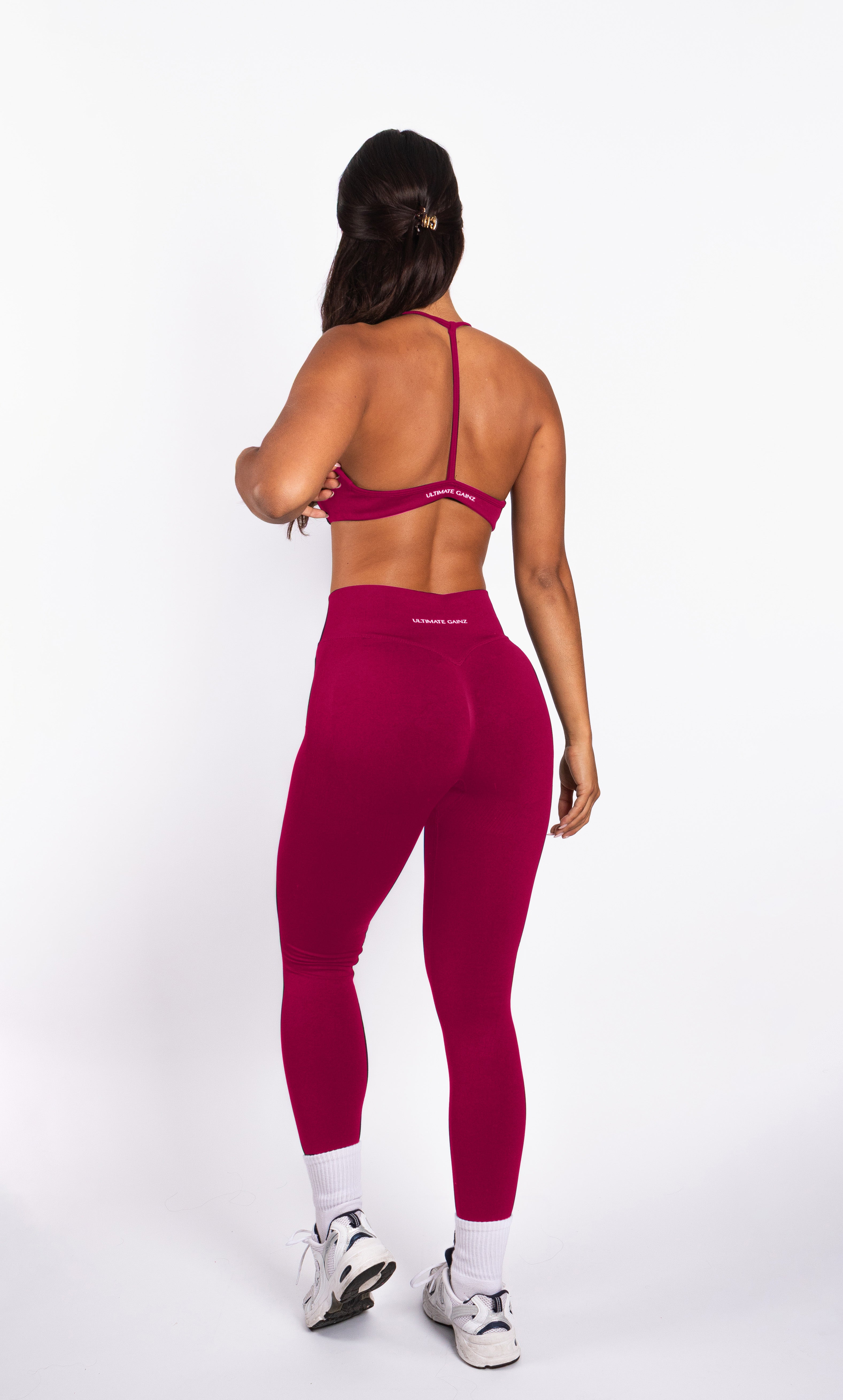 Nova | Seamless Open Rug Bra – Framboos - afbeelding 2