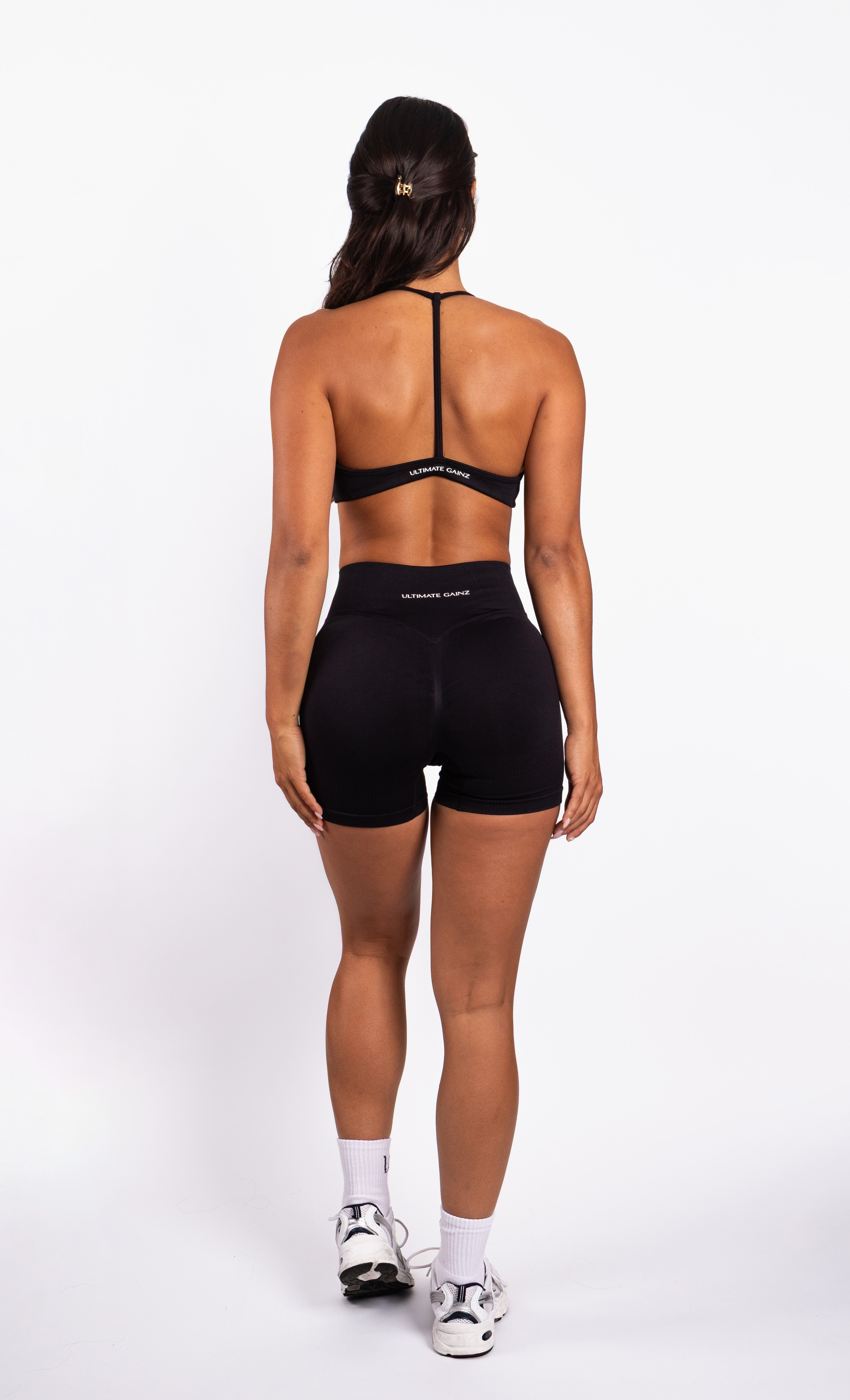 Nova | Seamless Open Rug Bra – Zwart - afbeelding 3