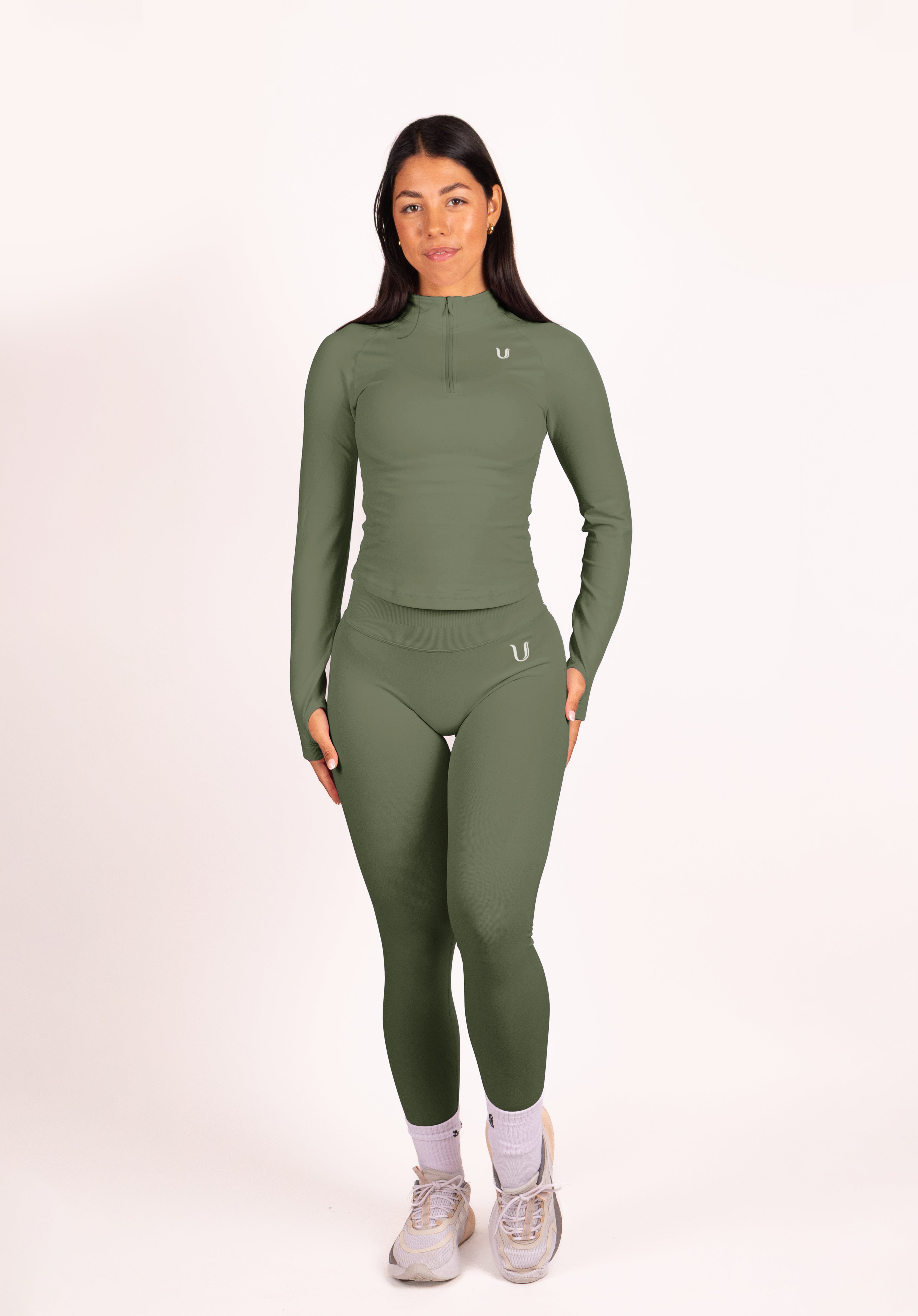 Beau Premium High Performance Scrunch Legging Groen - Dames sportkleding afbeelding 9