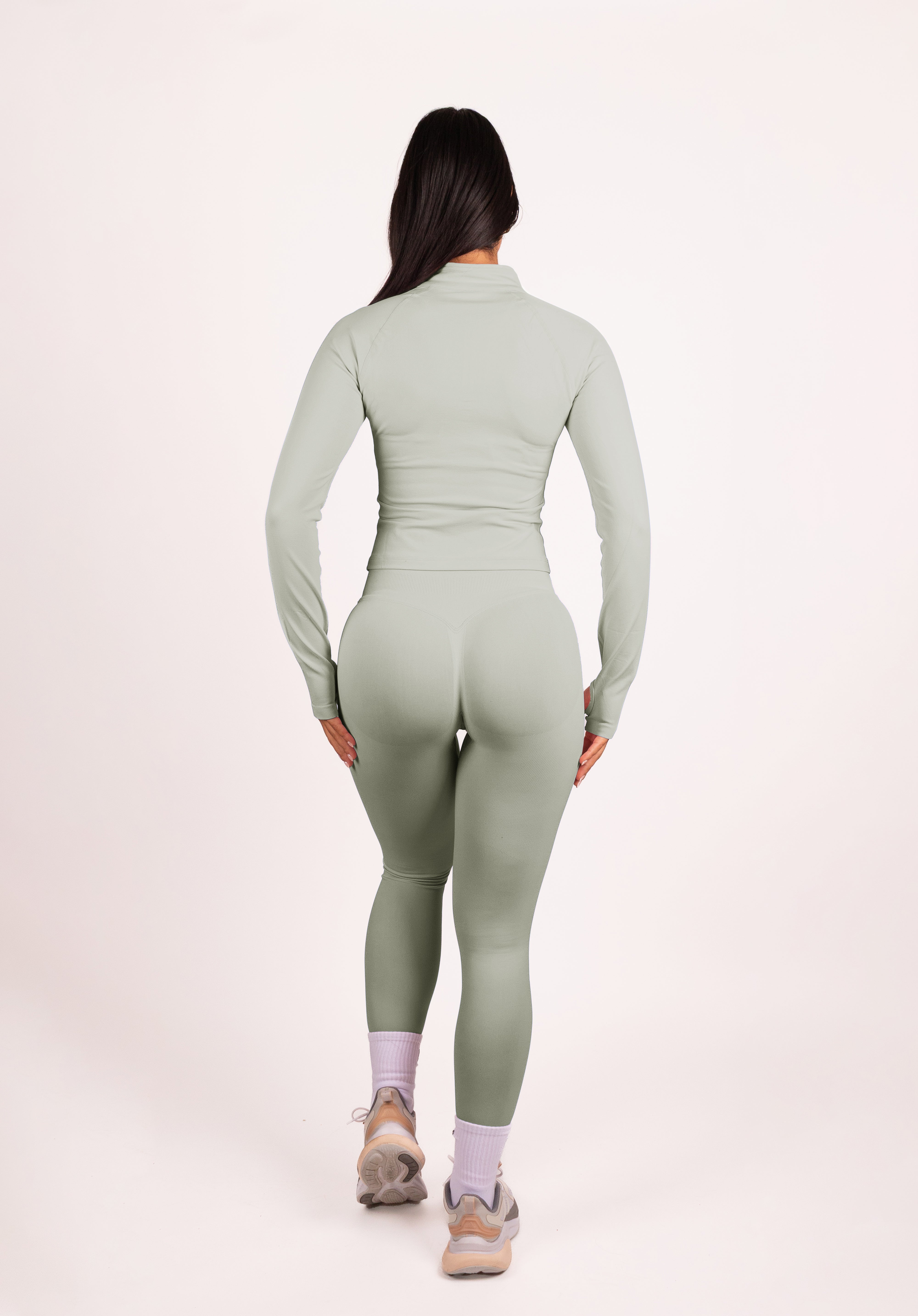 Beau | Premium High Performance Scrunch Leggings - Elfenbein