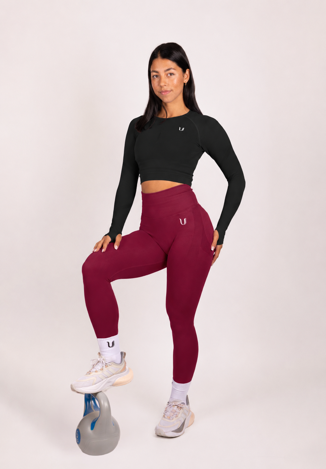 Leonie | Leggings Premium Scrunch - Rosso