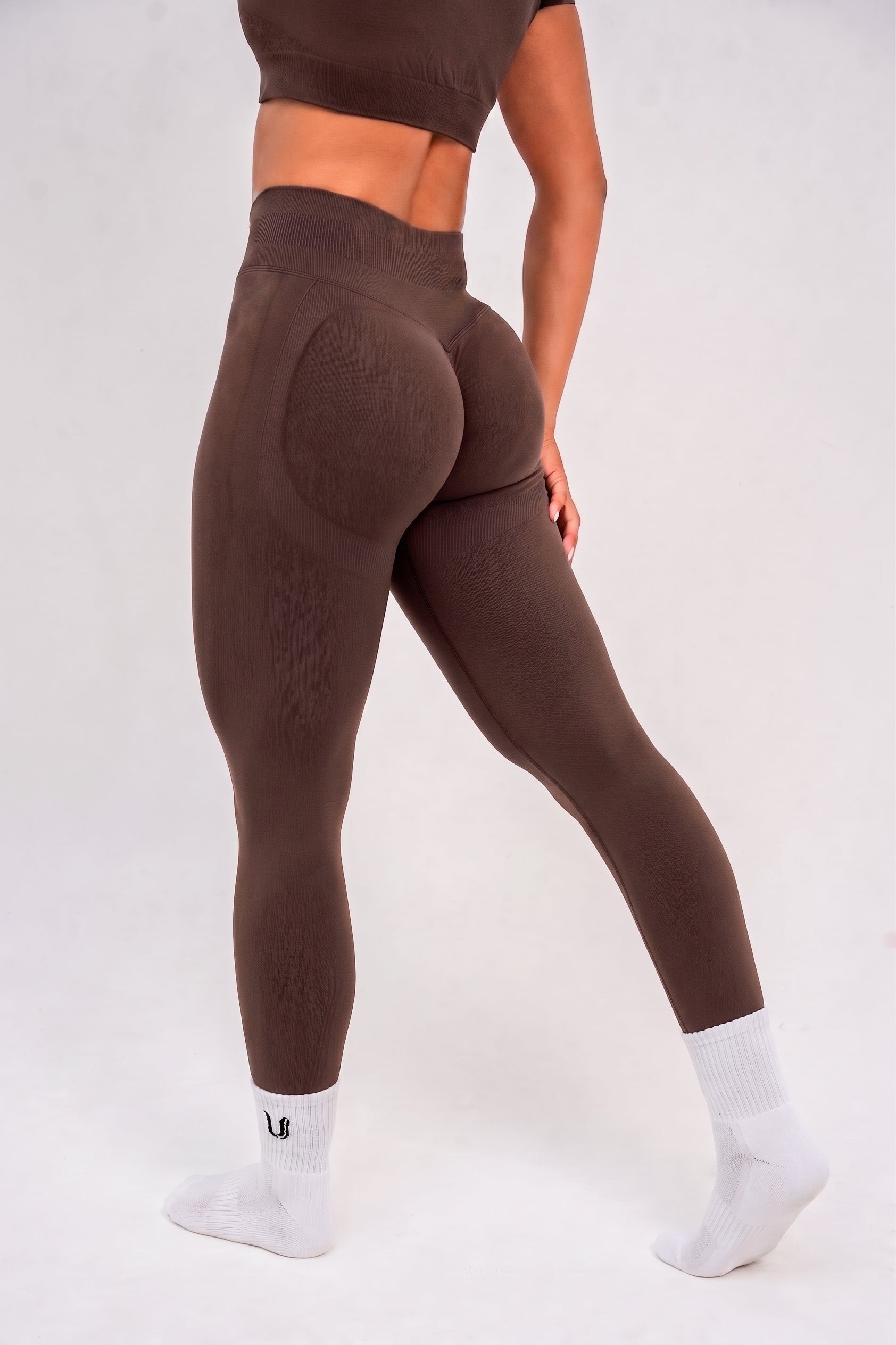 Luna | Premium Seamless Scrunch Legging - Bruin