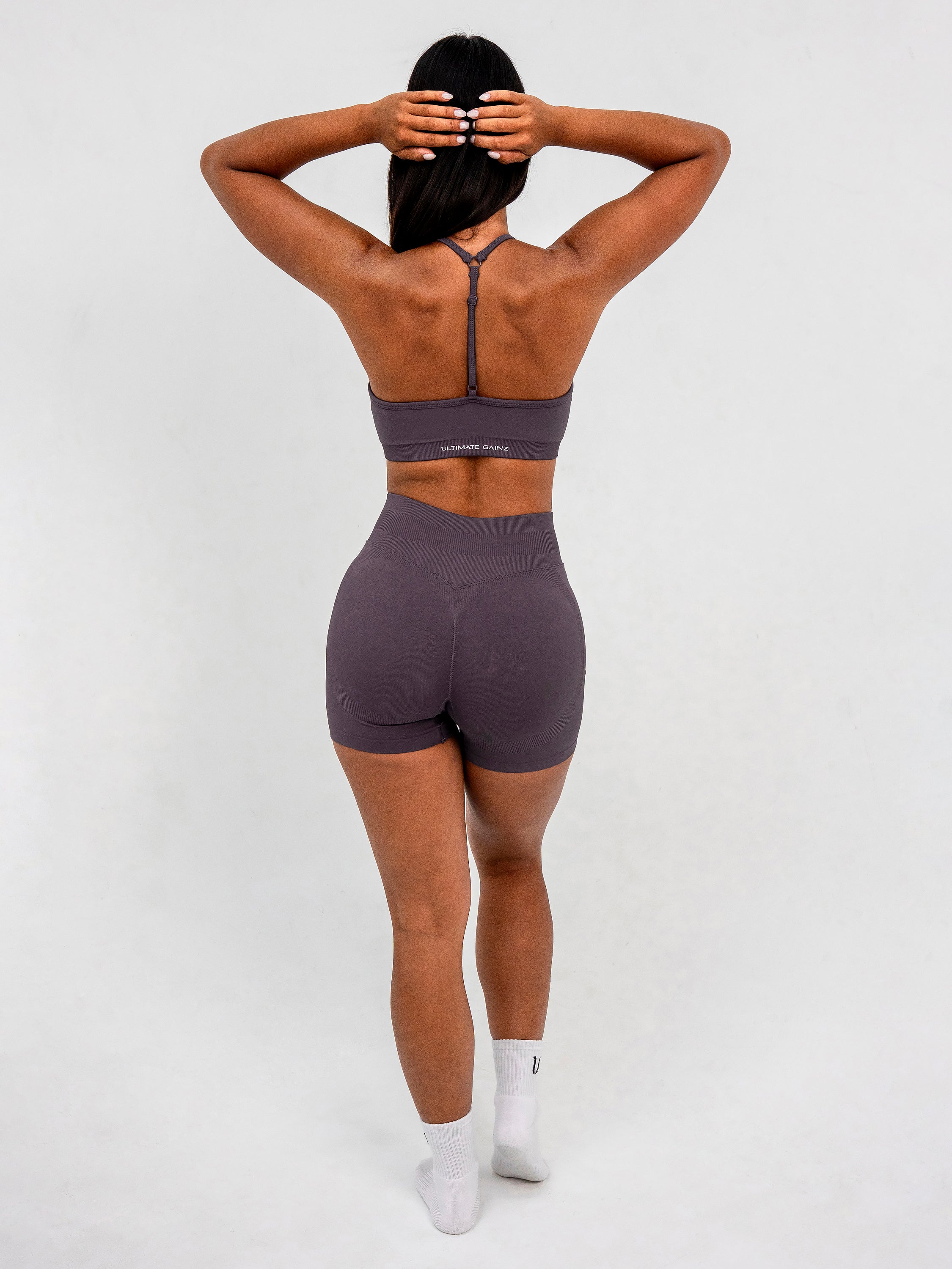 Luna | Premium Adjustable Sports Bra - Dusty Purple