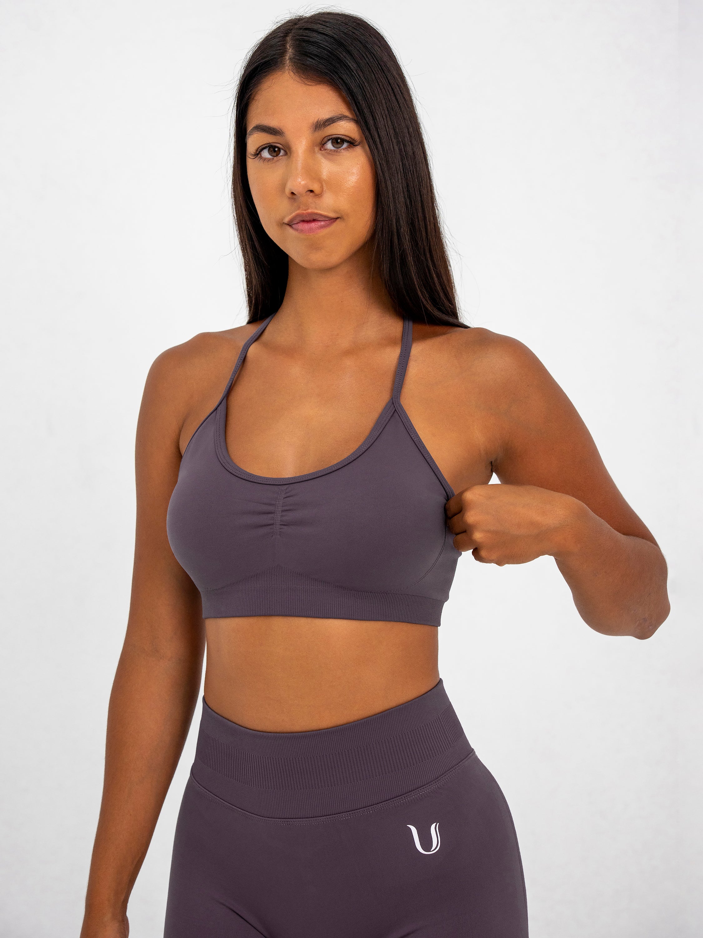 Luna | Premium Adjustable Sports Bra - Dusty Purple
