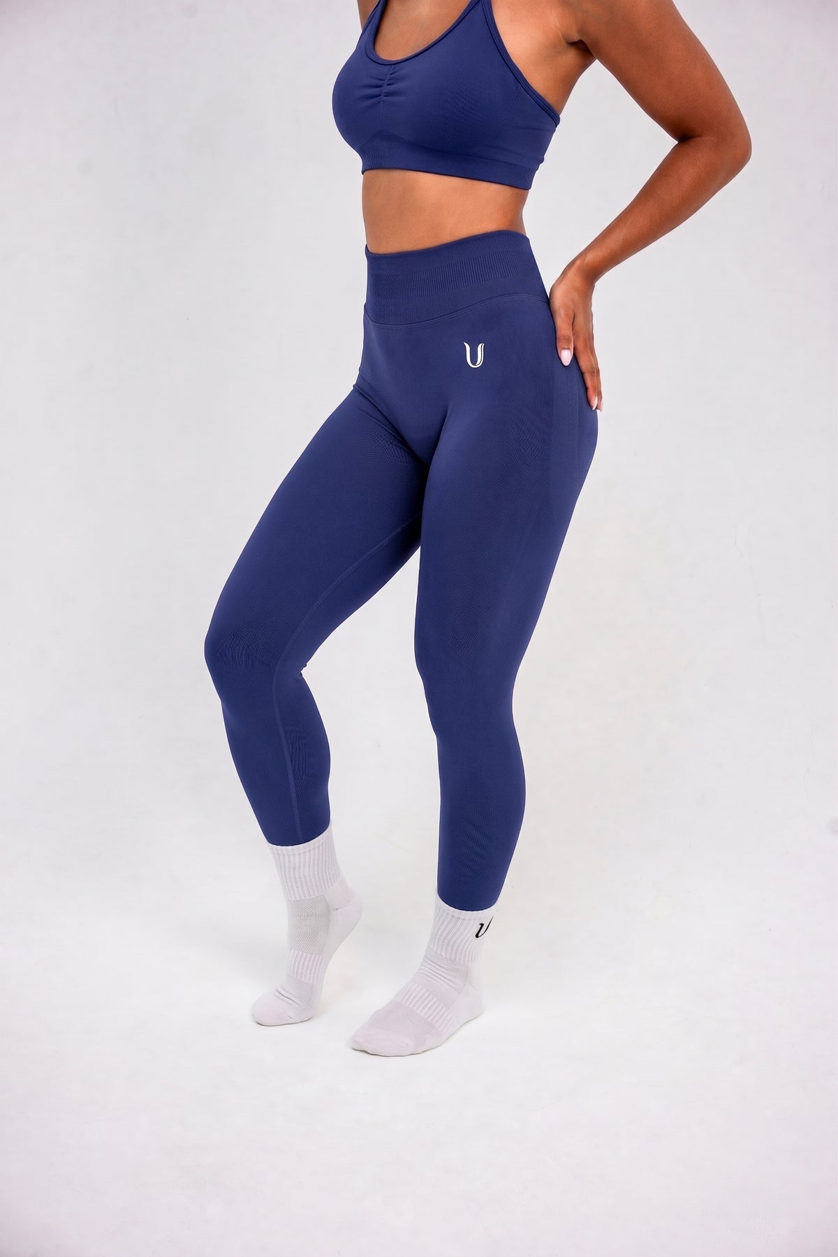 Luna | Premium Seamless Scrunch Legging - Donker blauw