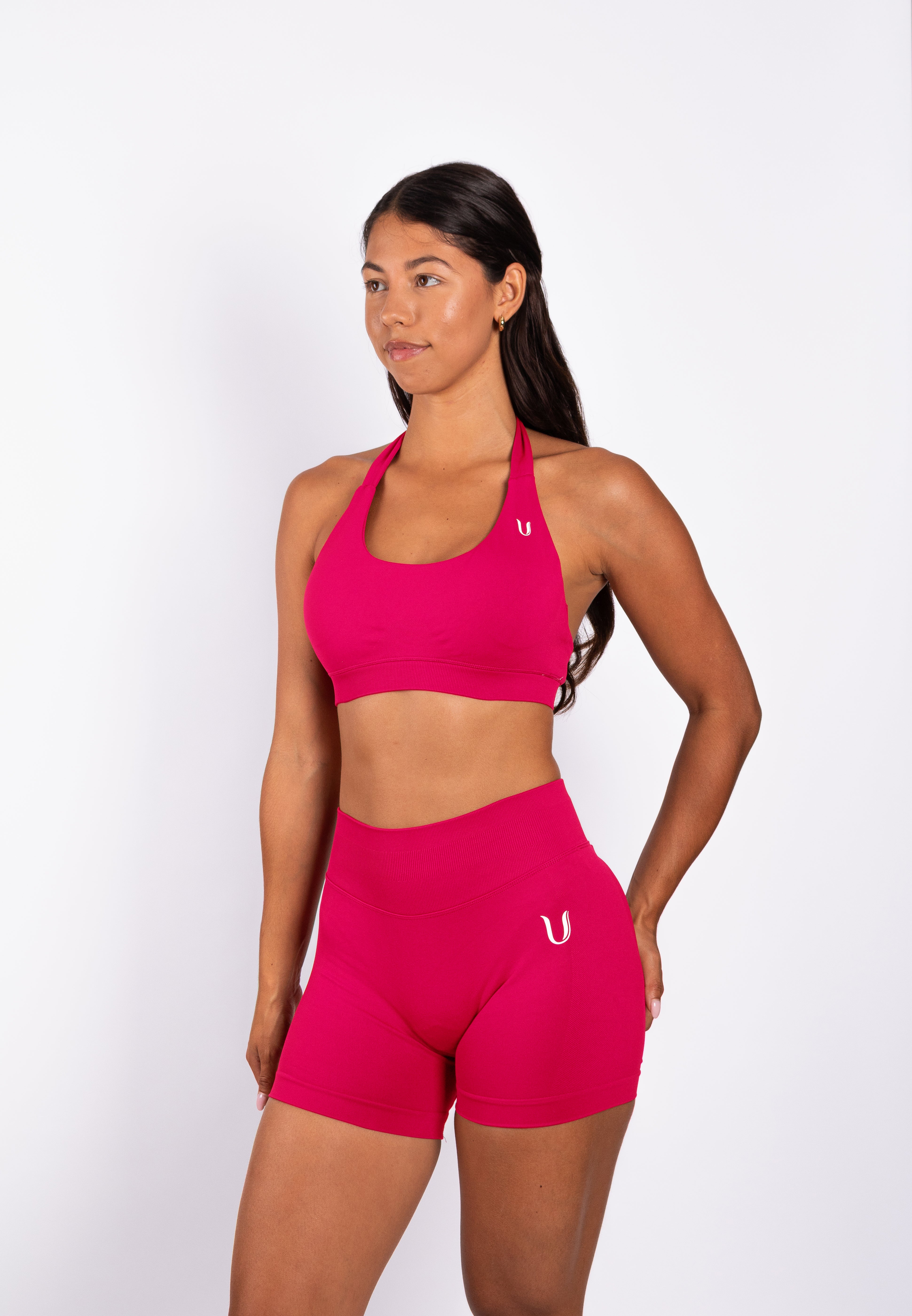 Beau | Pantaloncini Scrunch Premium High Performance - Lampone