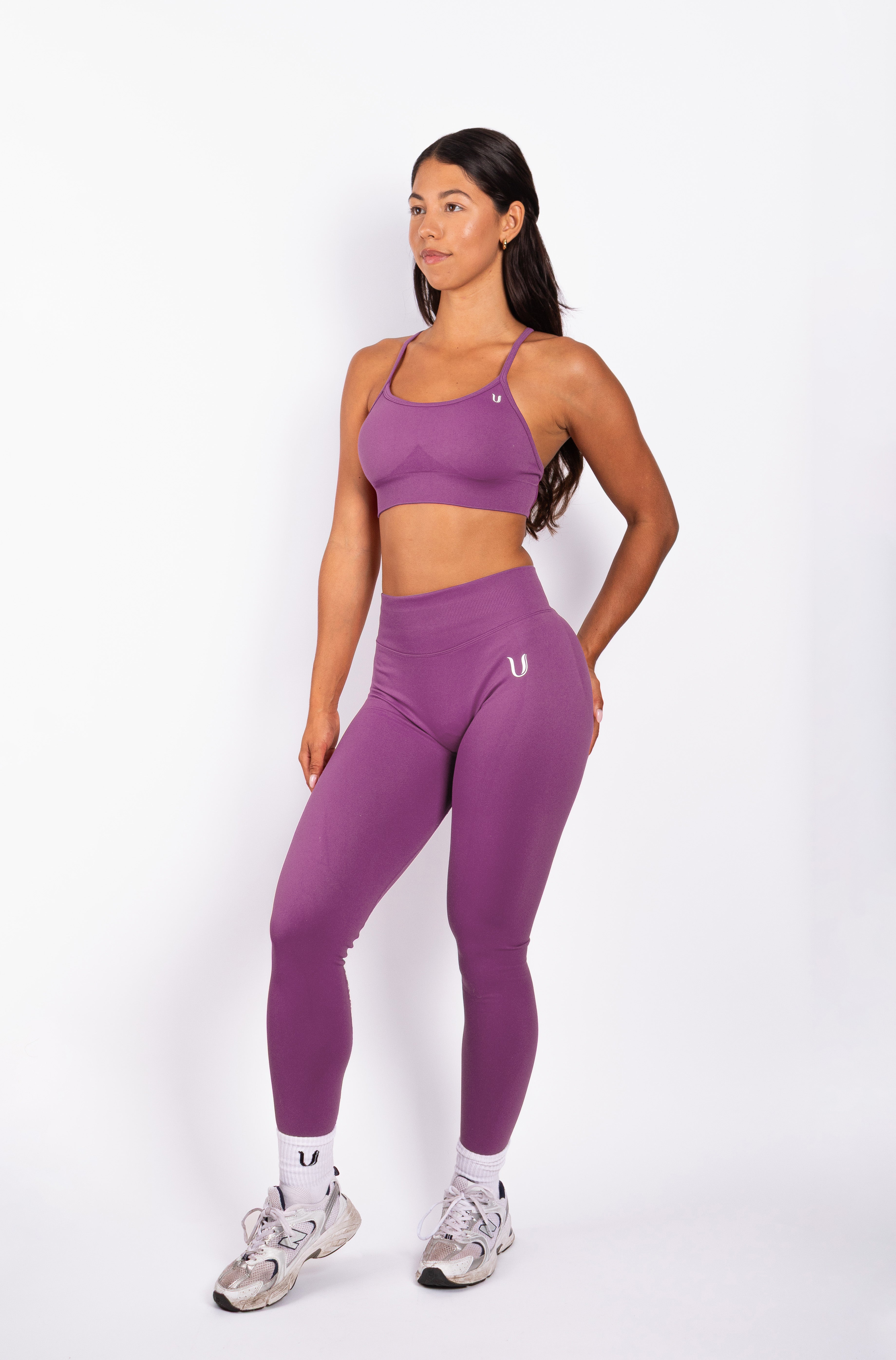 Beau | Premium High Performance Leggings Scrunch - Morado