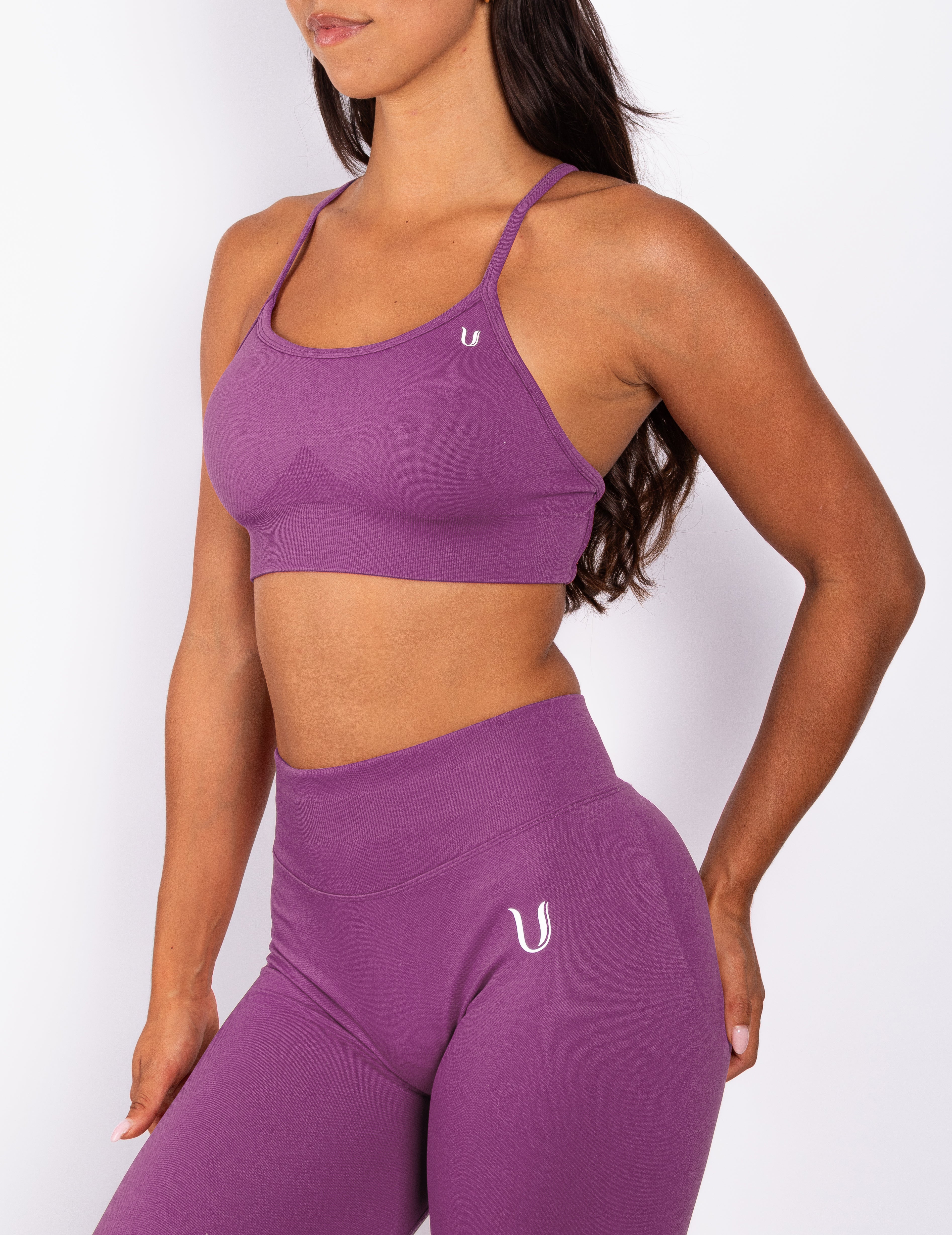 Beau | Premium High Performance Leggings Scrunch - Morado