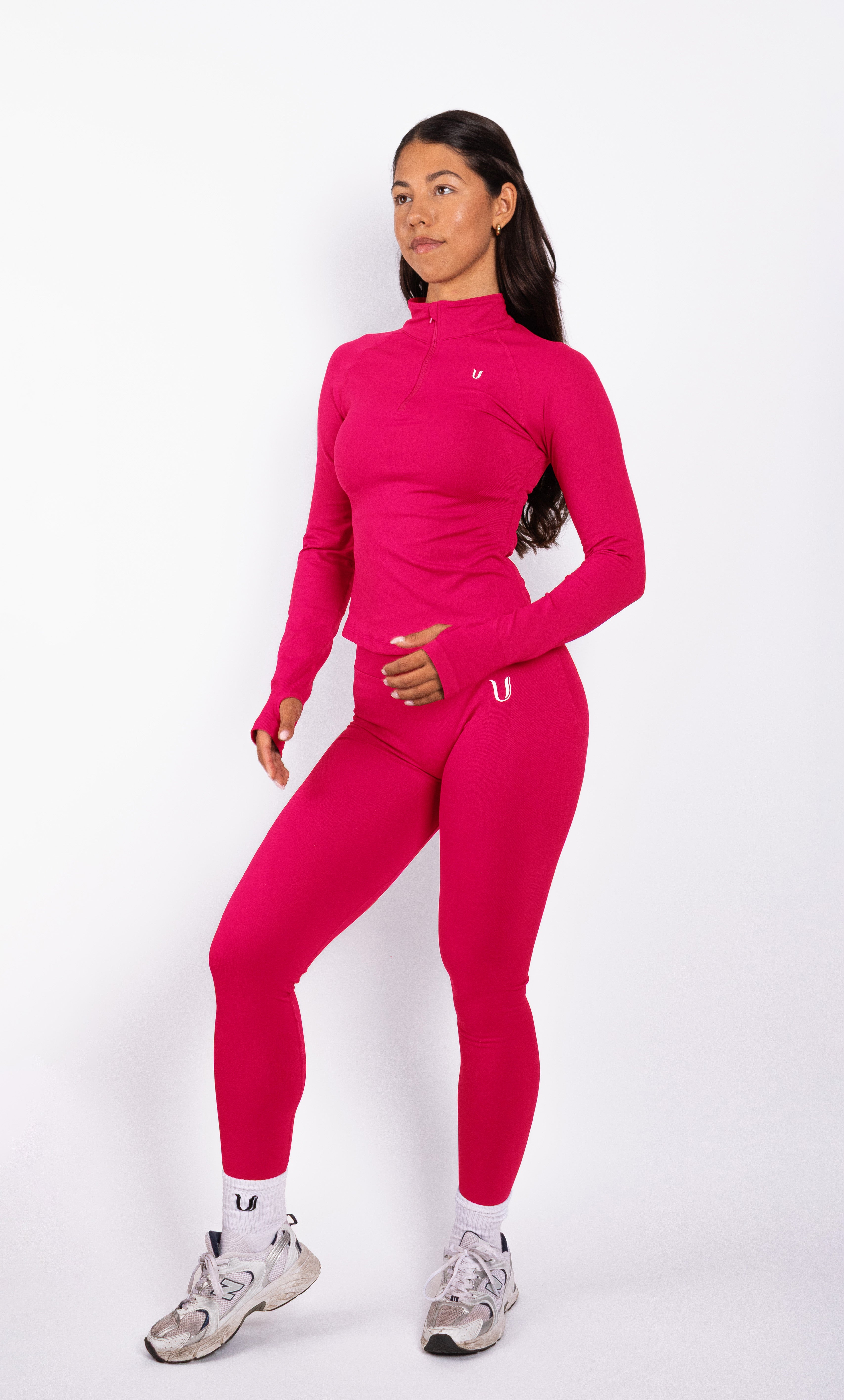 Beau | Premium High Performance Legginsy Scrunch - Malinowy