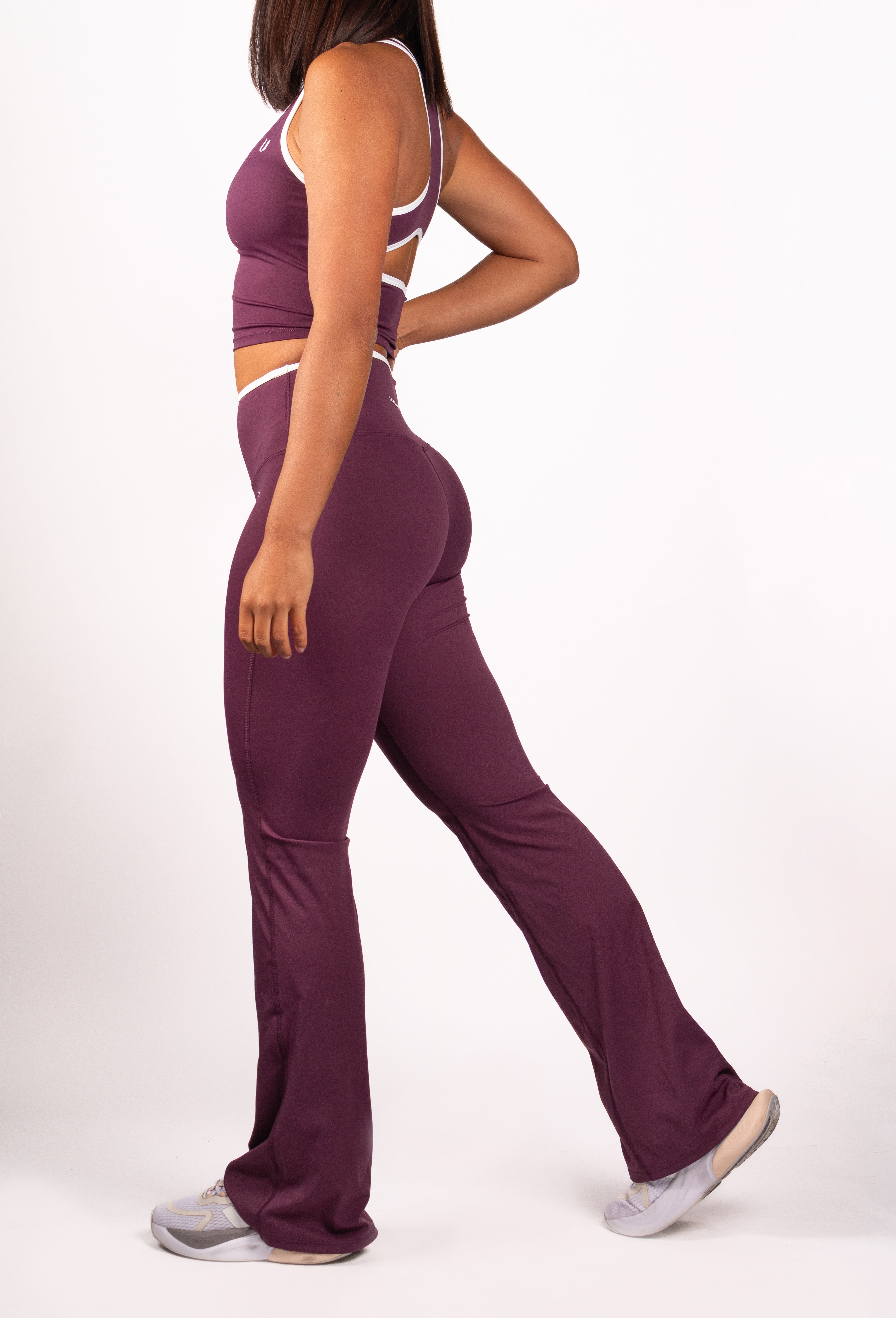 Ivy | Flare Legging – Bordeaux V2 - afbeelding 3
