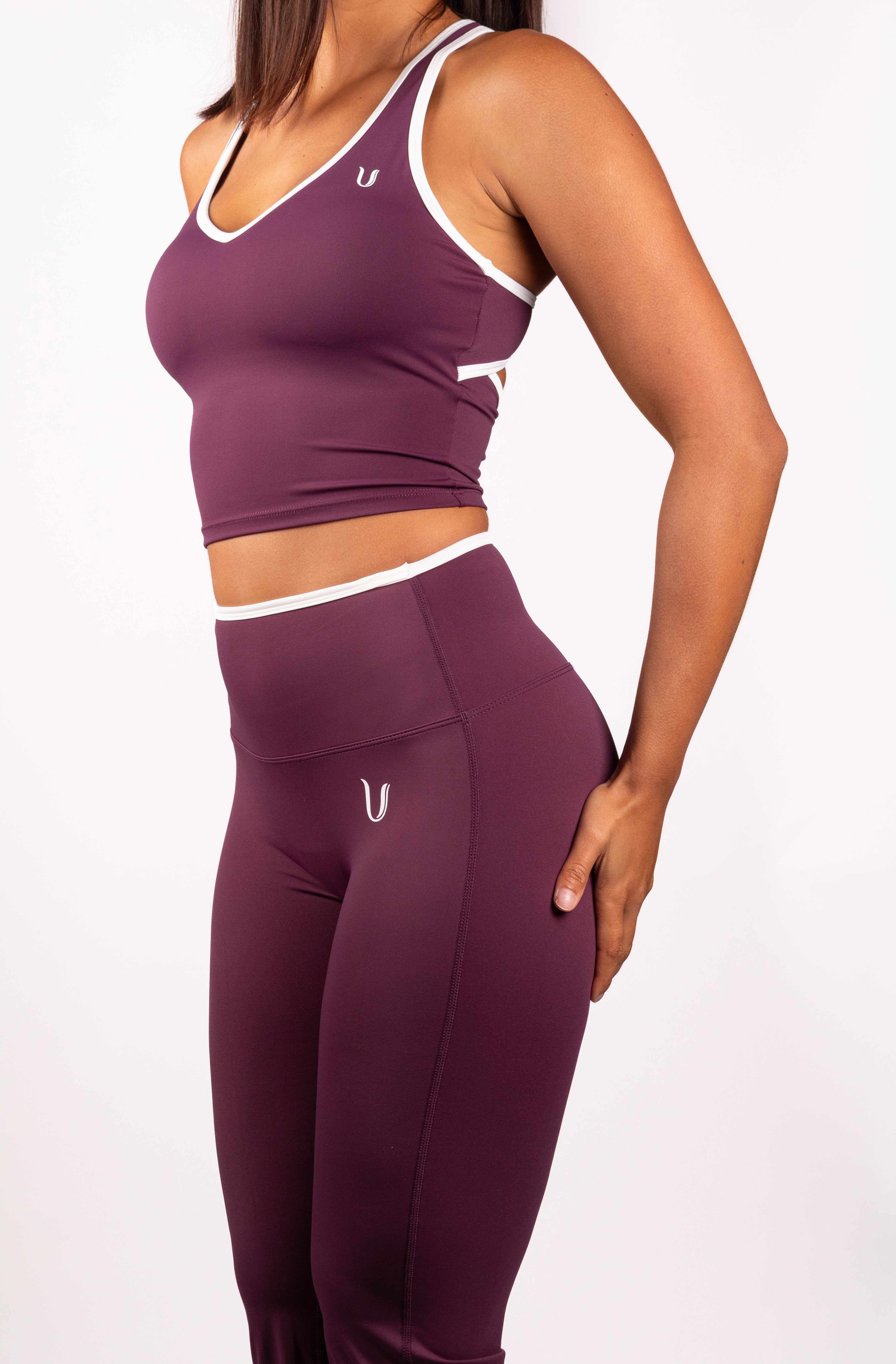 Ivy | Flare Legging – Bordeaux V2 - afbeelding 6