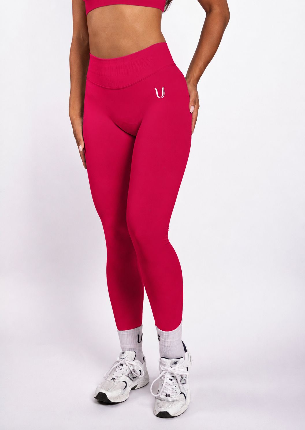 Beau | Premium High Performance Legginsy Scrunch - Malinowy
