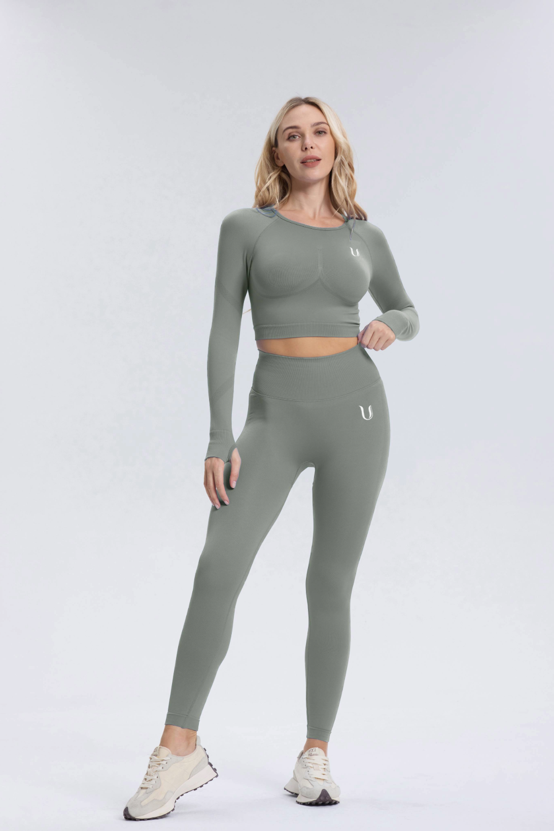 Leonie | Top de Manga Larga - Gris
