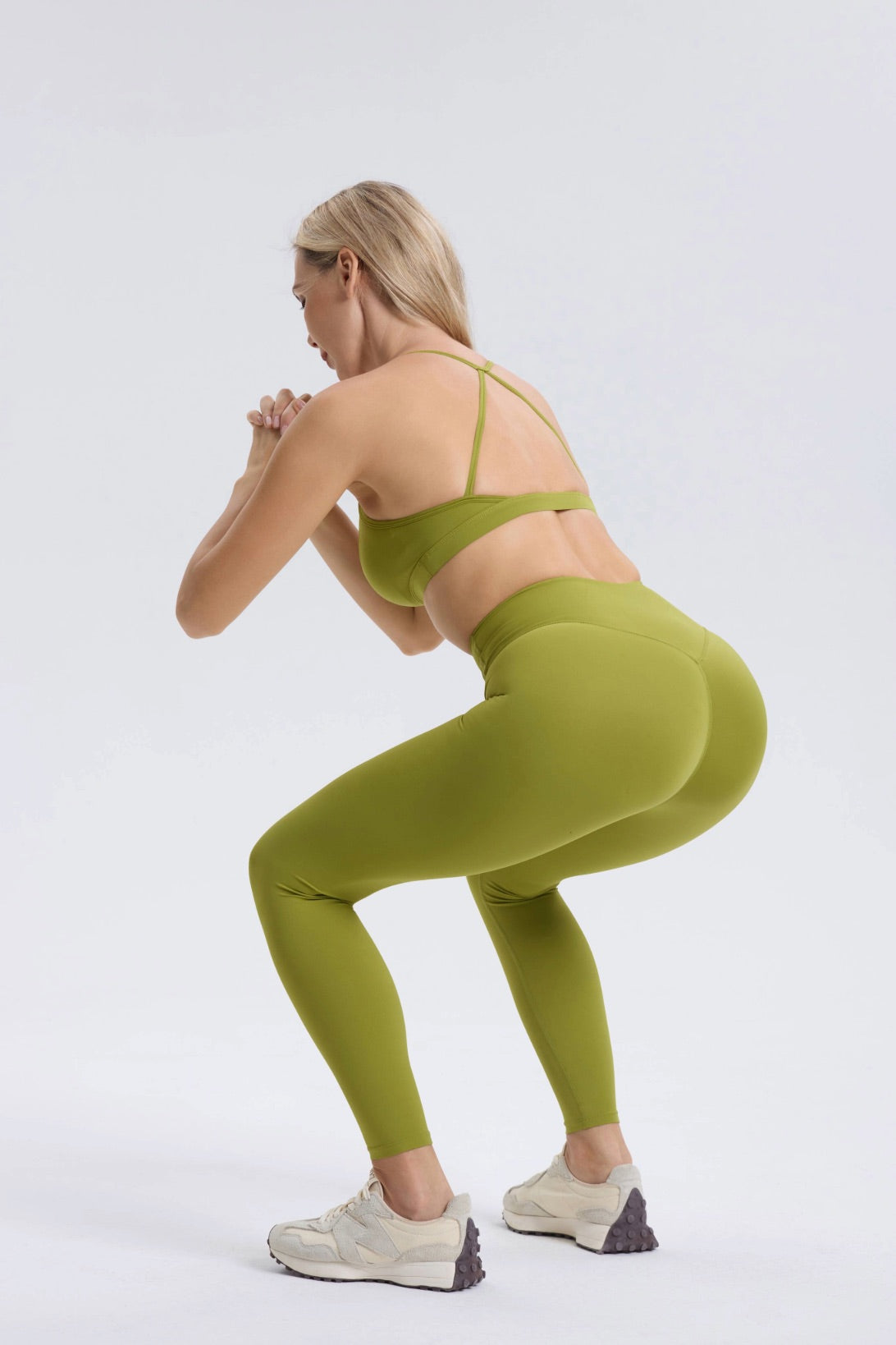 Conjunto Hailey | Legging superior sin costuras - Matcha