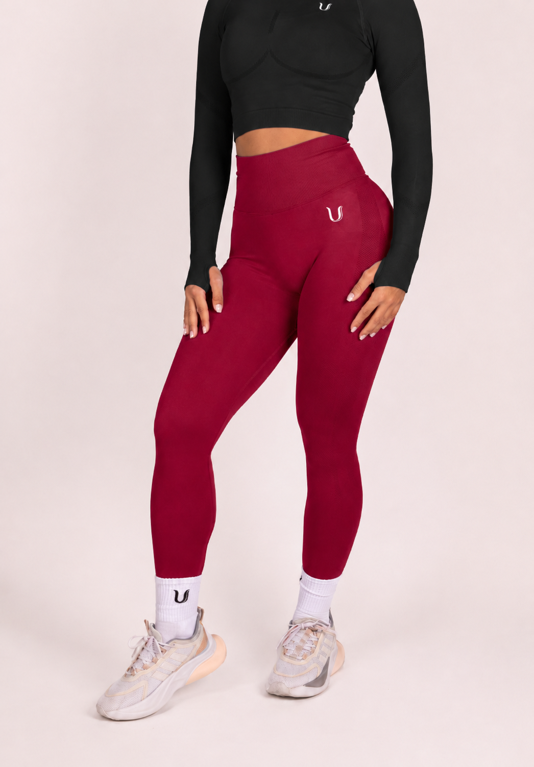 Leonie | Leggings Premium Scrunch - Rosso
