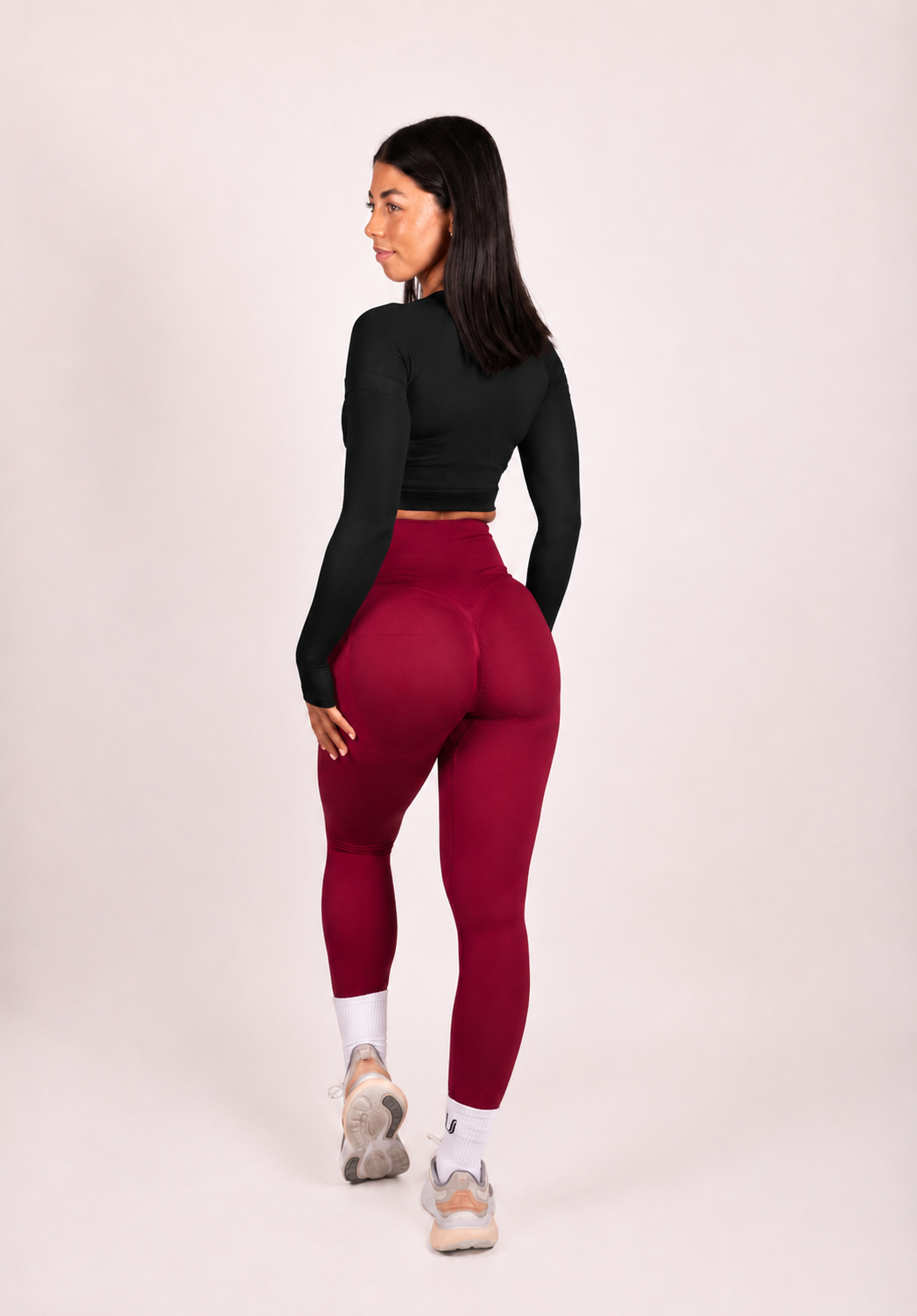 Leonie | Leggings Premium Scrunch - Rosso