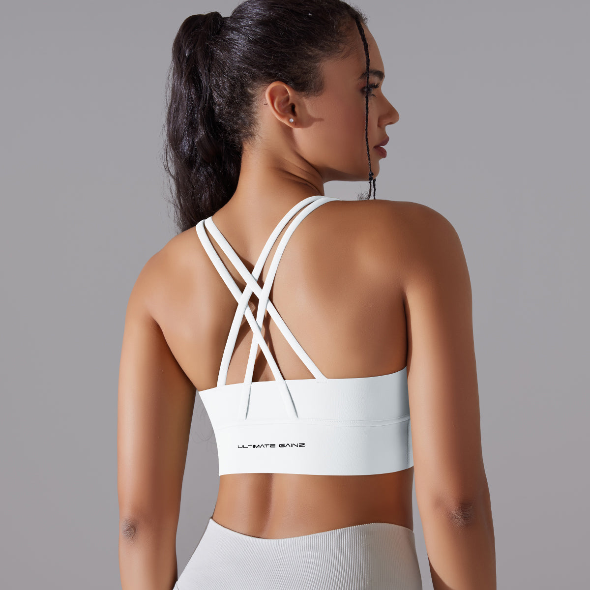 Kyra | Cross bra - White