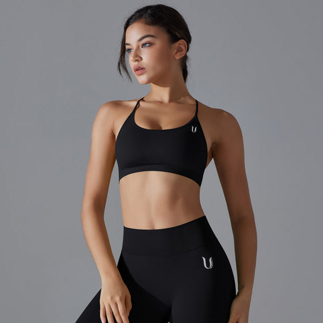 Mila | Strap Sports Bra - Black