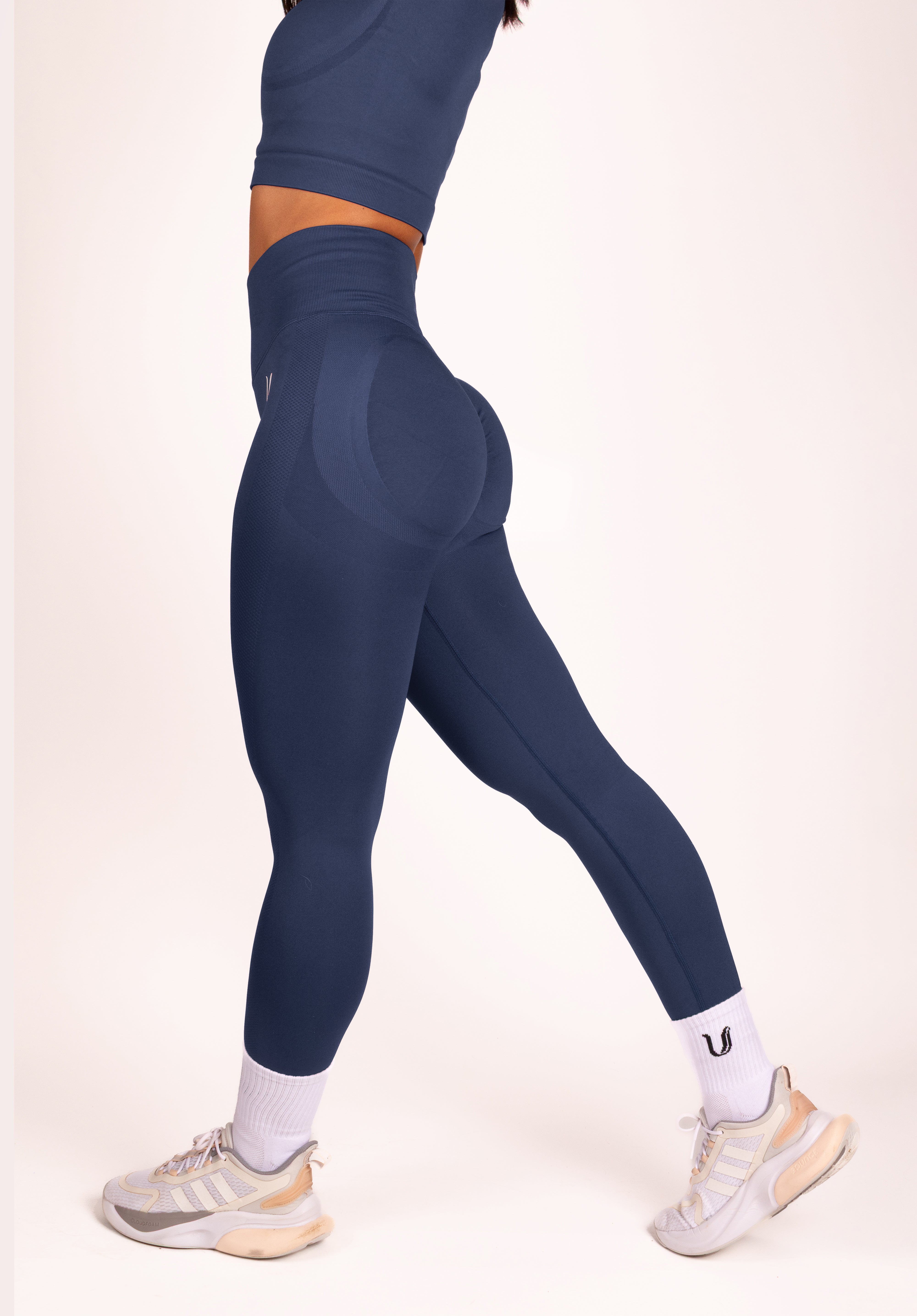 Leonie Premium Scrunch Legging Donkerblauw - Dames sportkleding | Ultimate Gainz