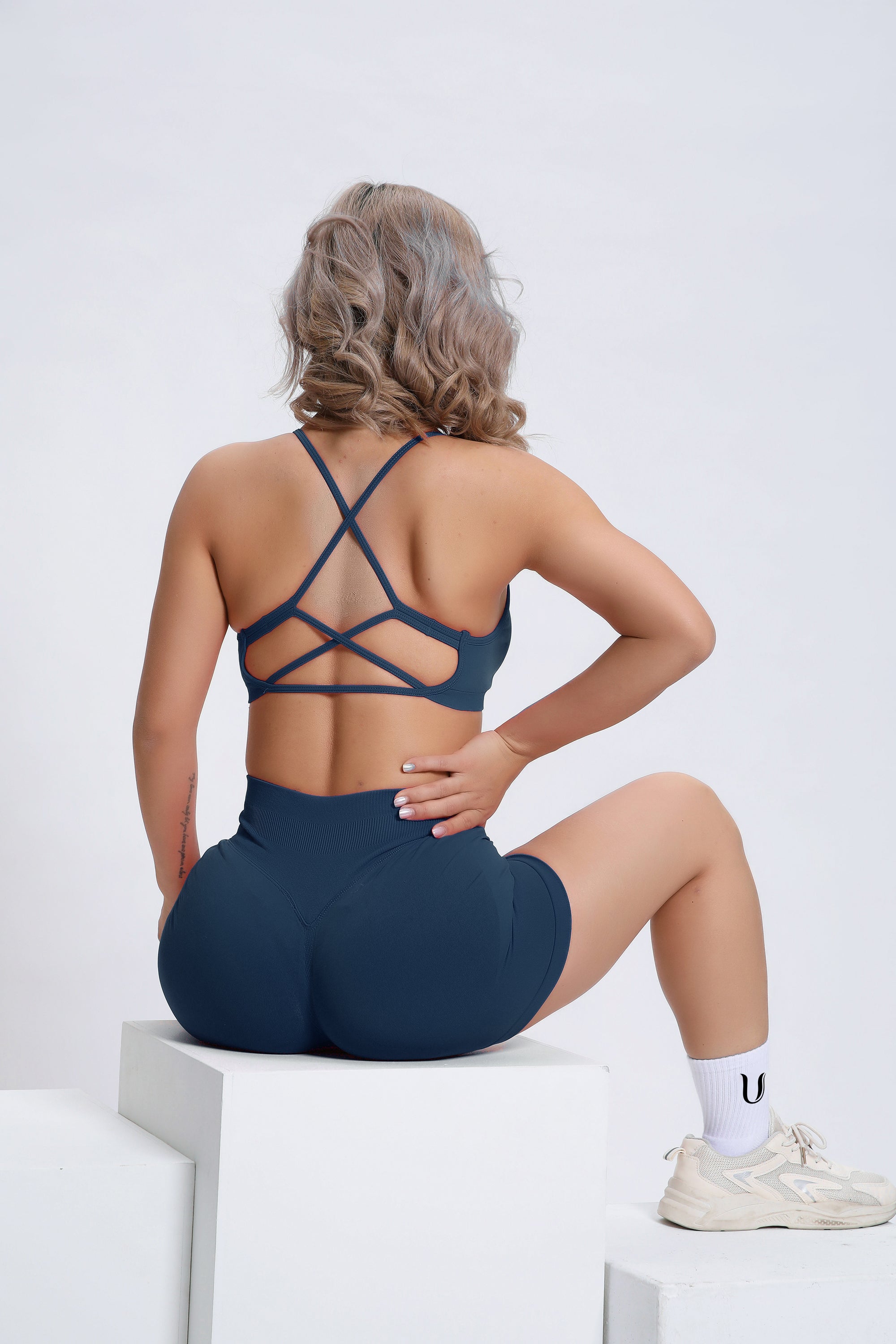 Joy | Shorts Esculpidores con Scrunch – Verde