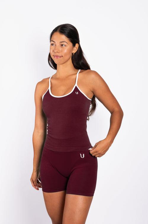 Ivy | Seamless Tank Top – Bordeaux - Ultimate Gainz