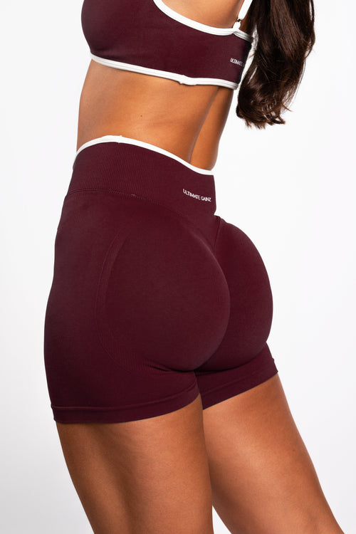 Ivy | Seamless Short – Bordeaux - Ultimate Gainz