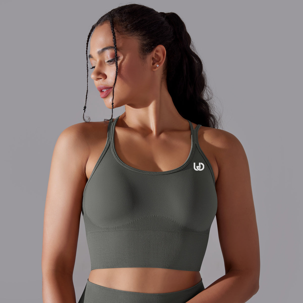 Daisy | Strap Sports Bra - DarkGrey