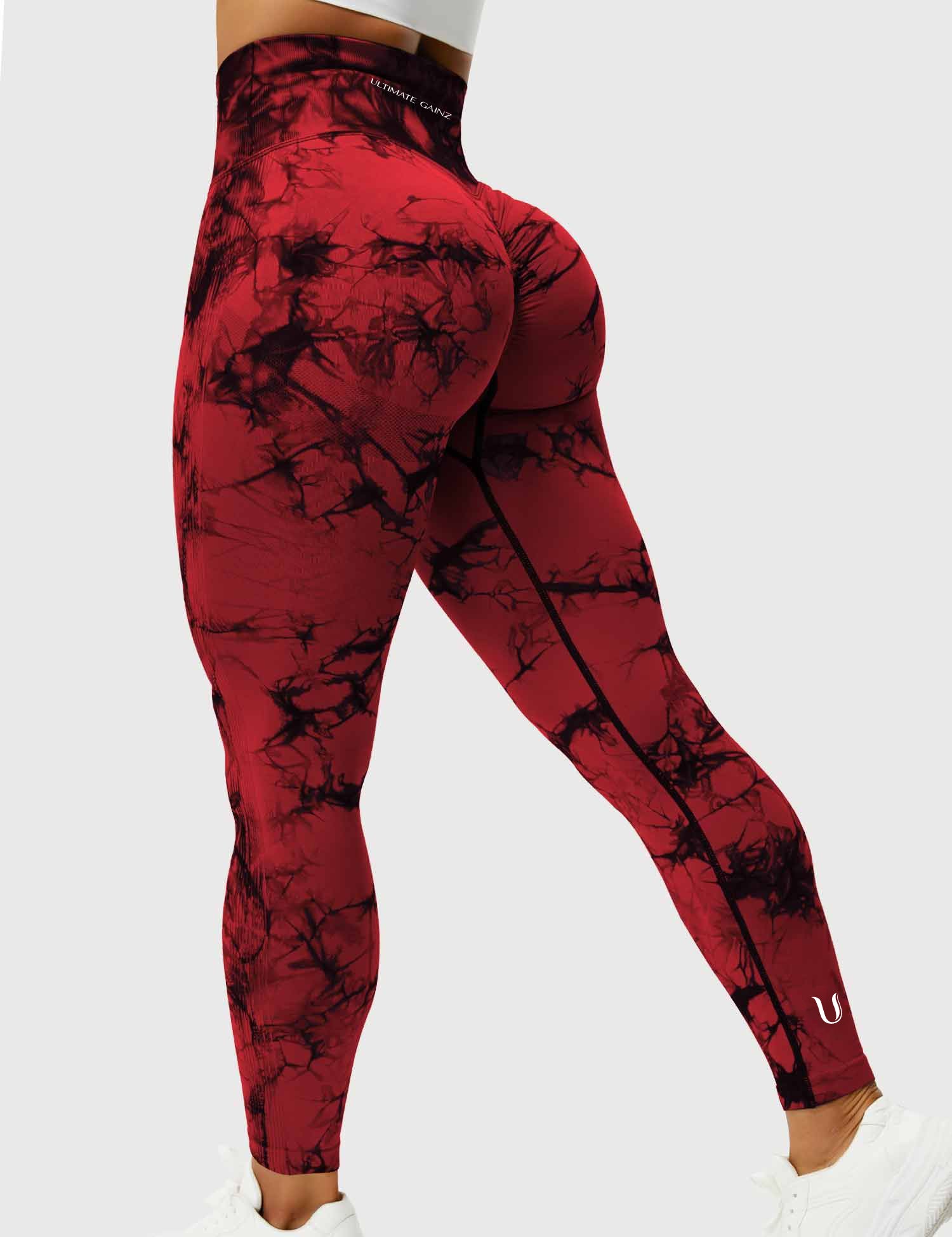 Aimy | Legging Scrunch Tie Dye - Rojo