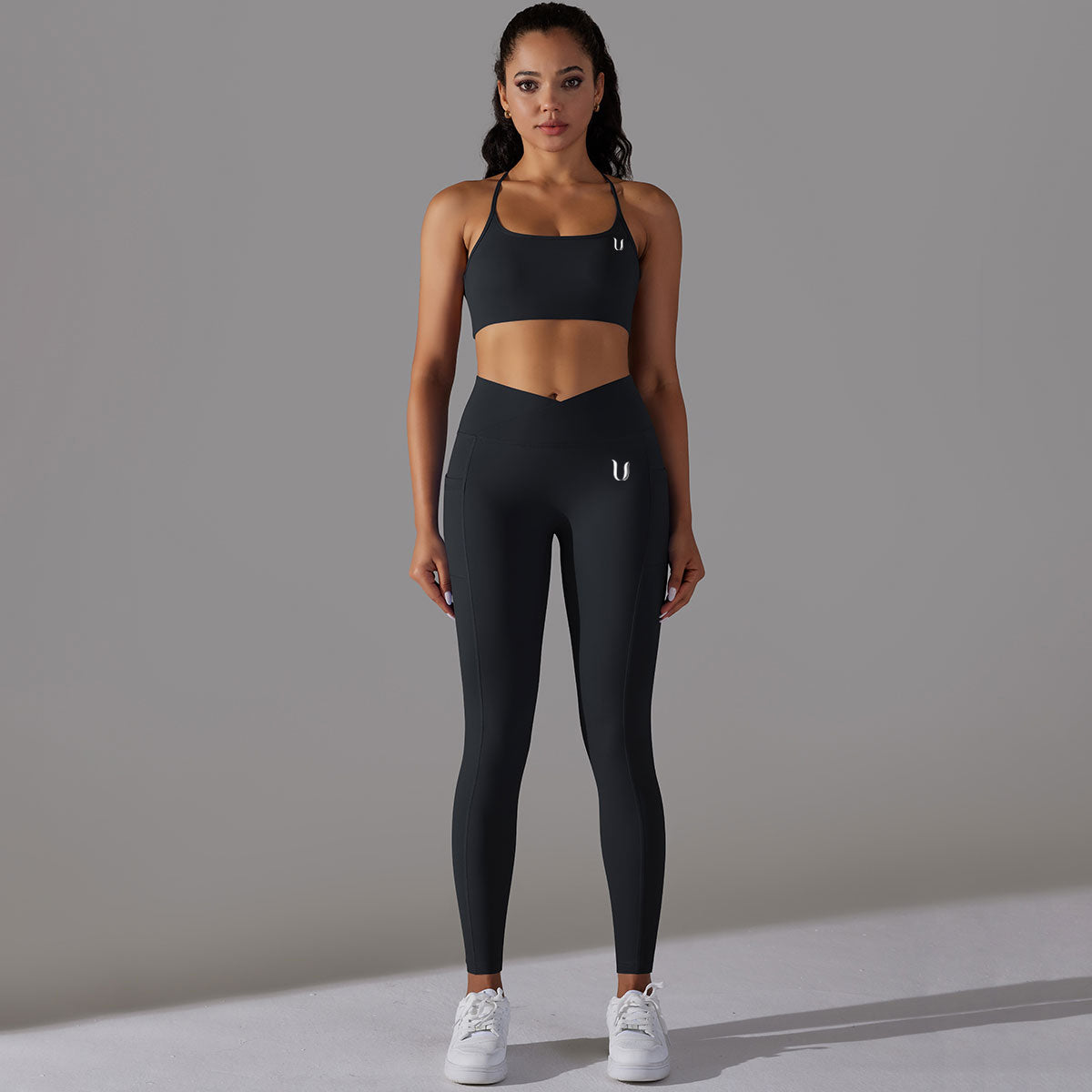 Mila | Legging-Top Set - Black