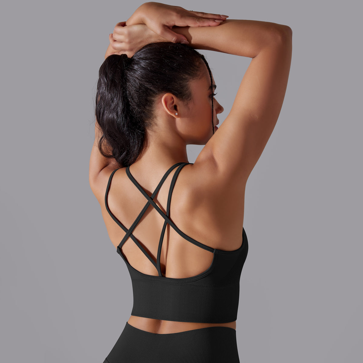 Daisy | Strap Sports Bra - Black