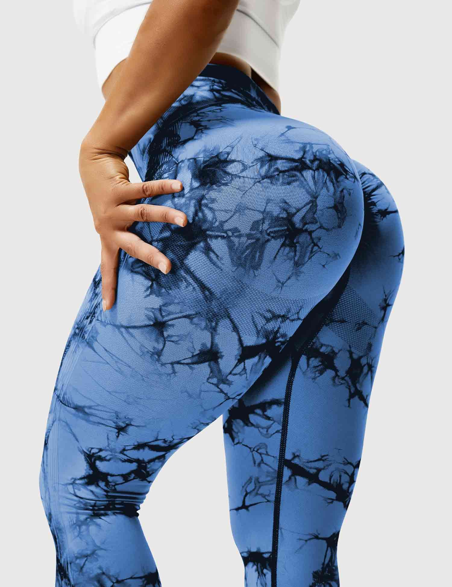 Tie Dye Legging Blauw