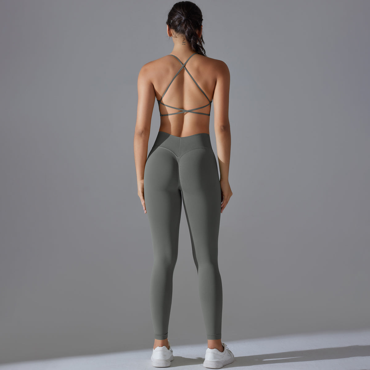 Mila V2 | Scrunch Sport Legging - ﻿﻿Gris﻿﻿