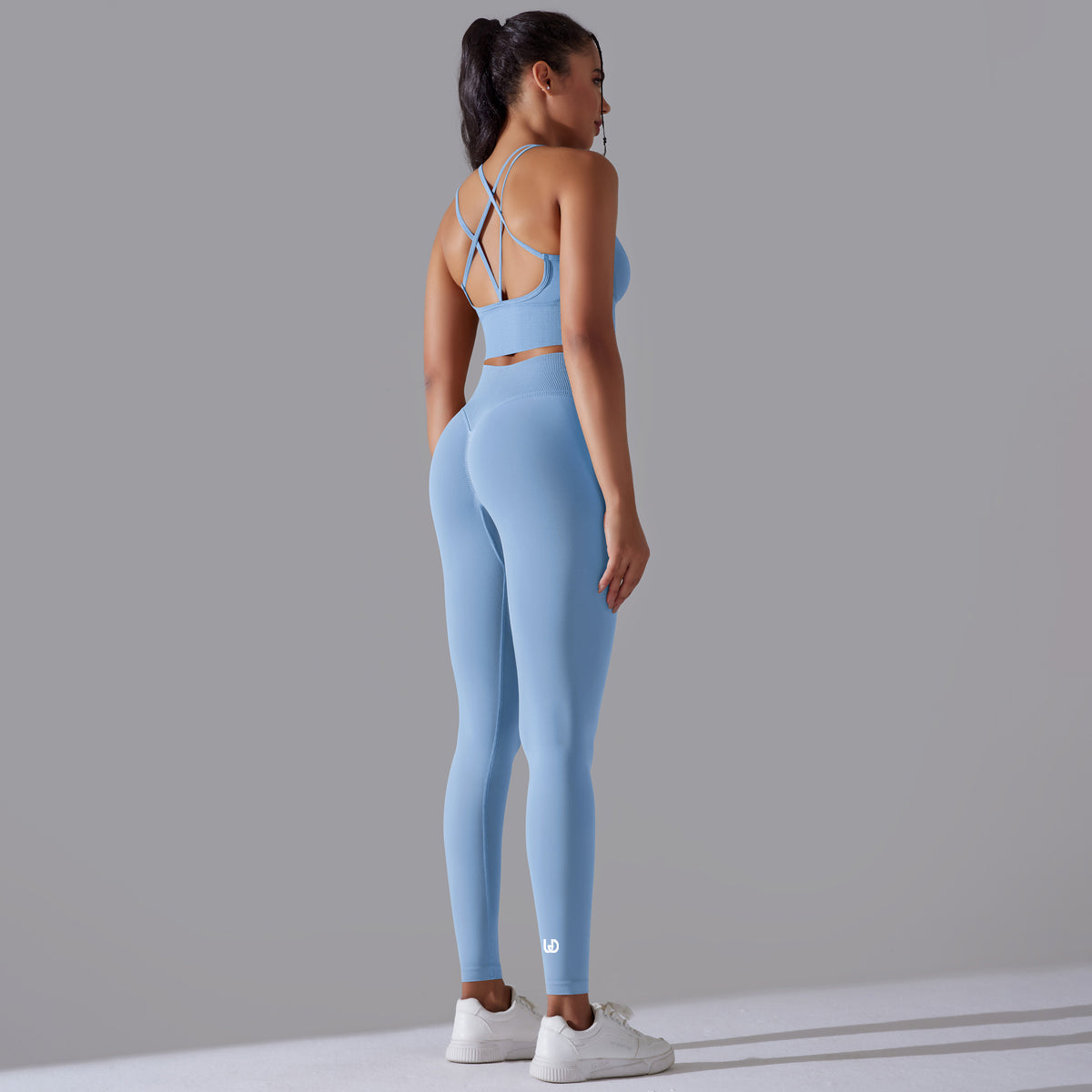 Margarita | Conjunto de top legging - Azul cielo