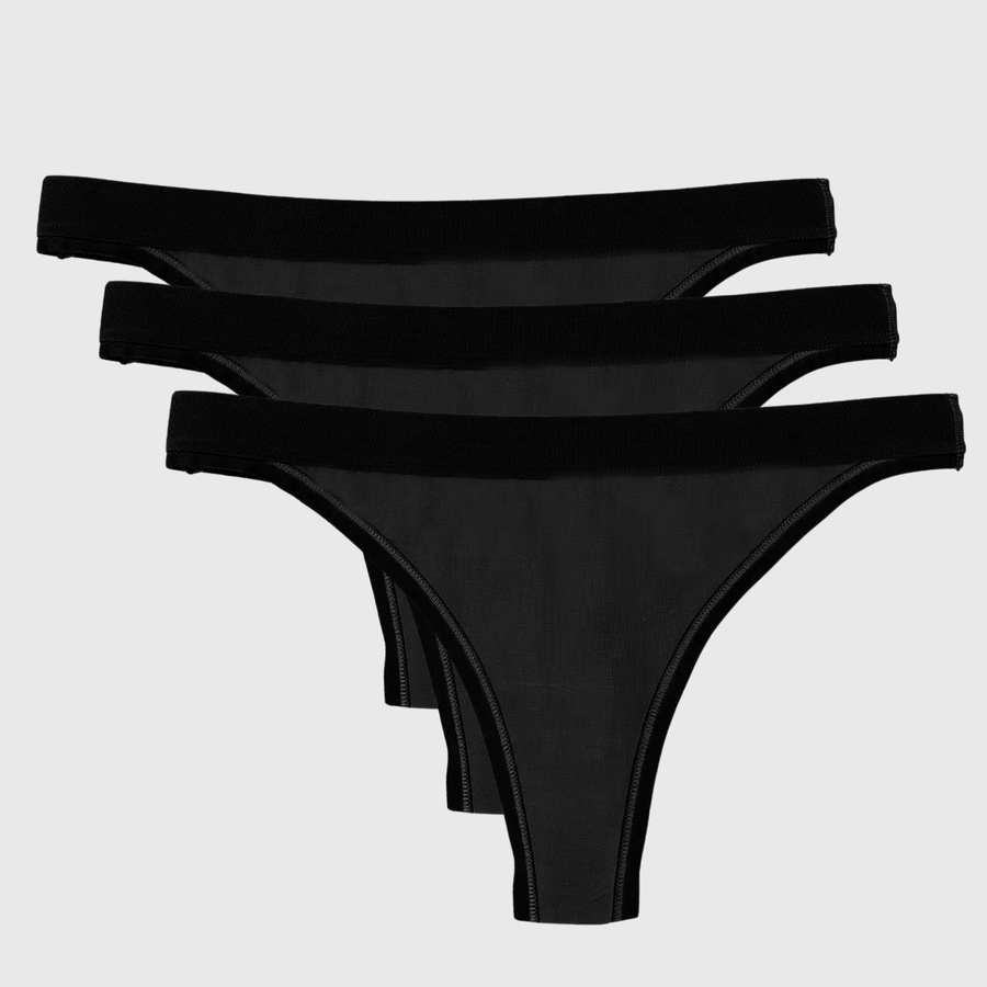 Ultimate Gainz | Seamless Perizoma 3-Pack – Nero