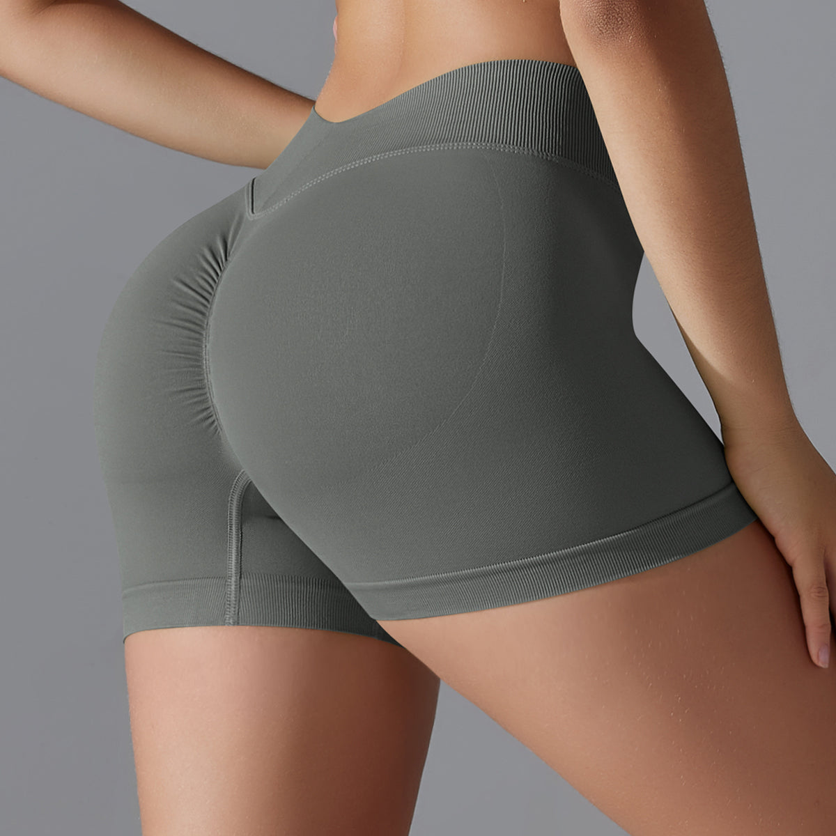 Mila V2 | Scrunch Sport Short - ﻿﻿Gris﻿