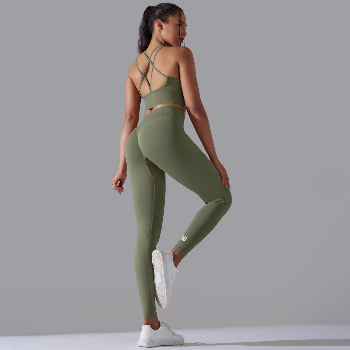 Margarita | Conjunto de top legging - Verde