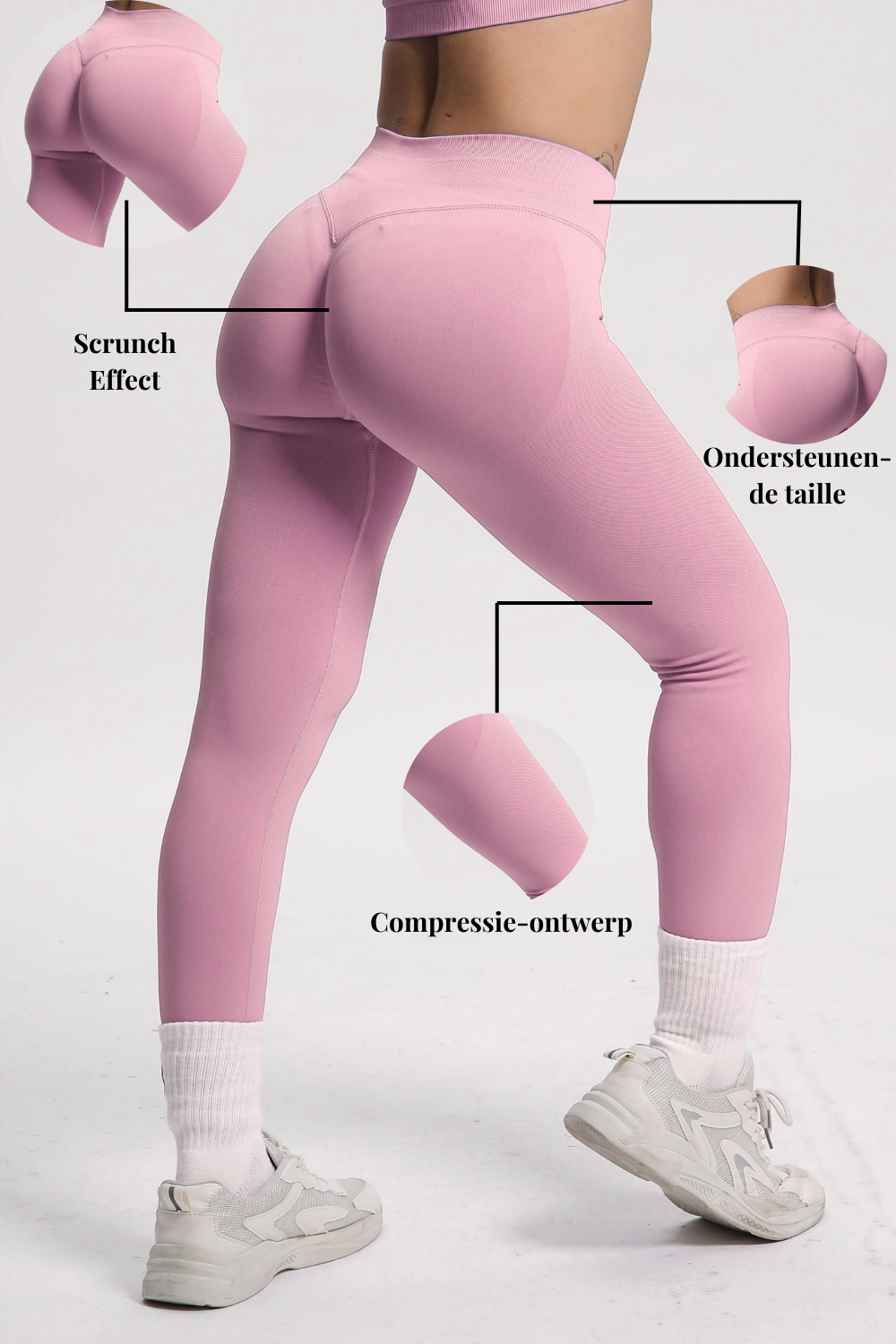 Beau | High Performance Leggings - Pink