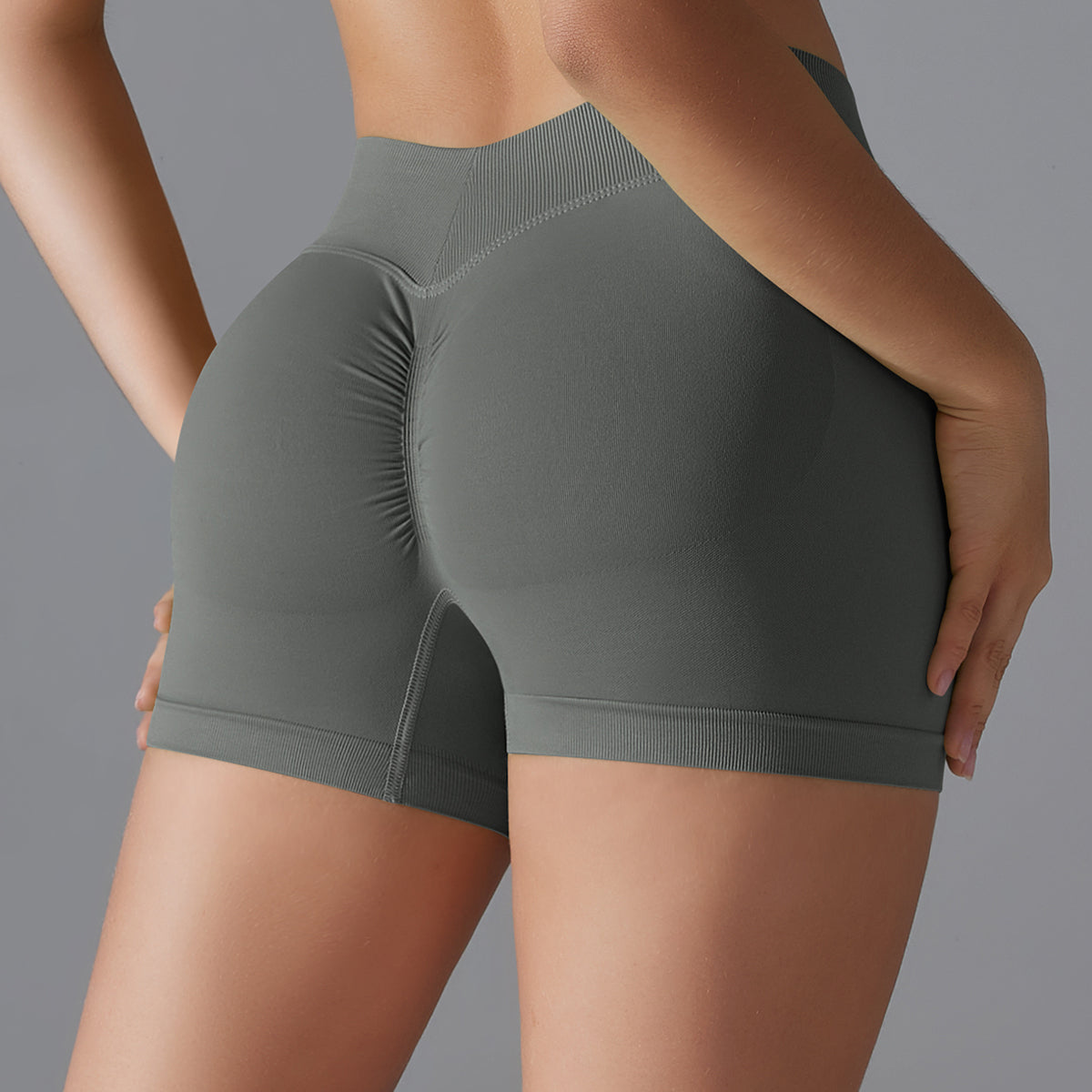 Mila V2 | Scrunch Sport Short - ﻿﻿Gris﻿