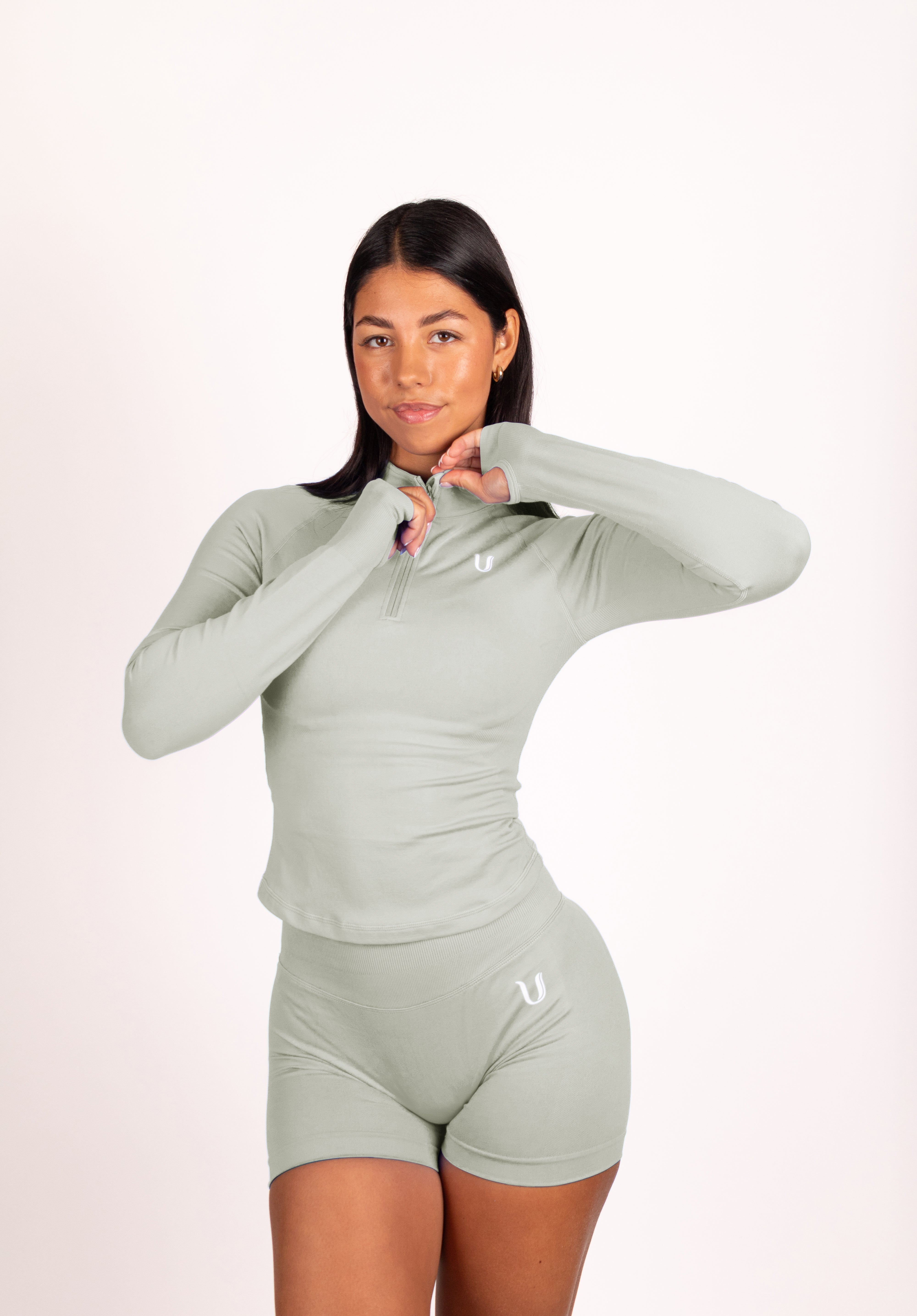 Beau | Premium High Performance Scrunch Shorts - Green