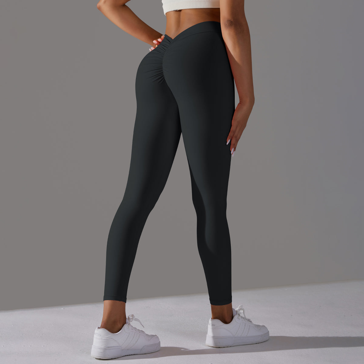 Emma | Leggings Extra Scrunch - Negro