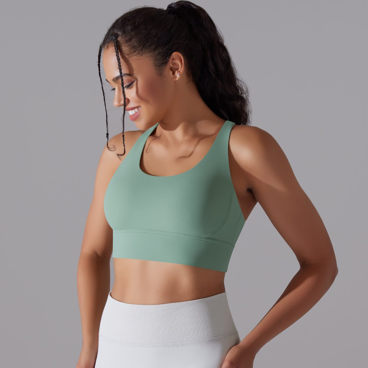 Kyra | Cross bra - Green