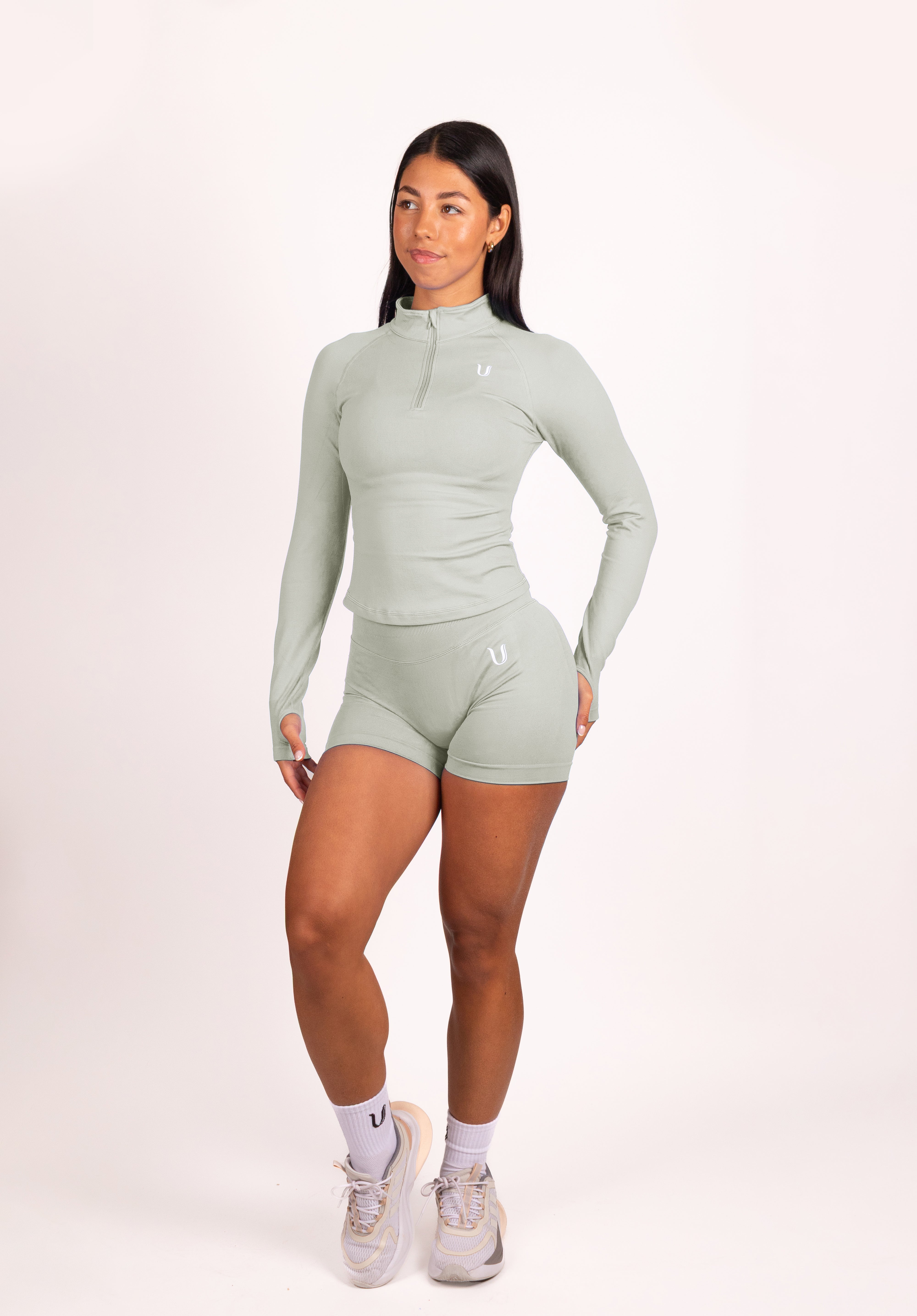 Beau | Premium High Performance Scrunch Shorts - Green