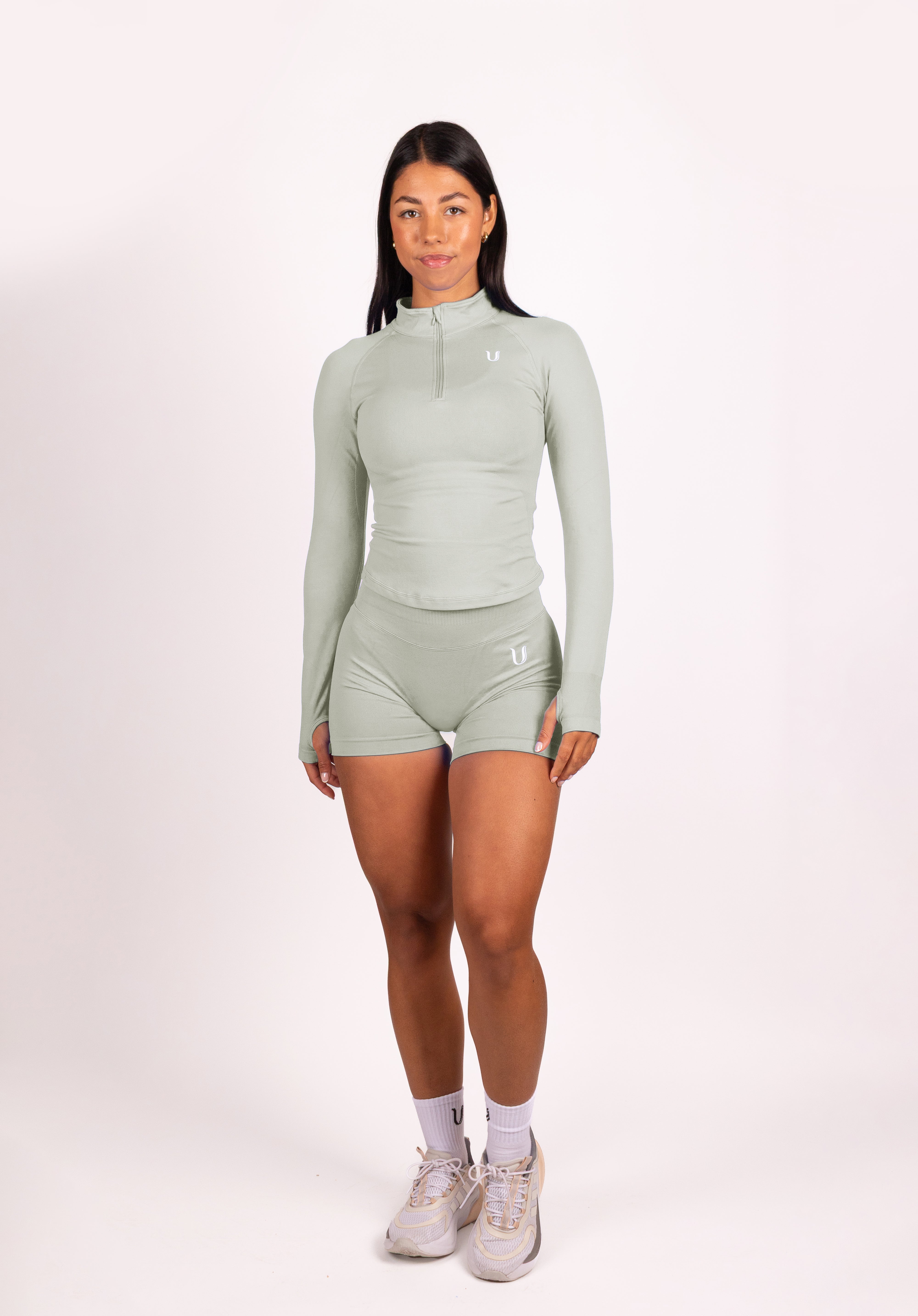 Beau | Premium High Performance Scrunch Shorts - Green