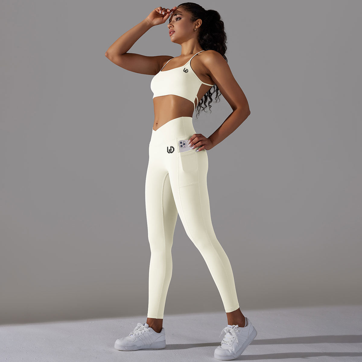 Mila | Legging-Top Set - White