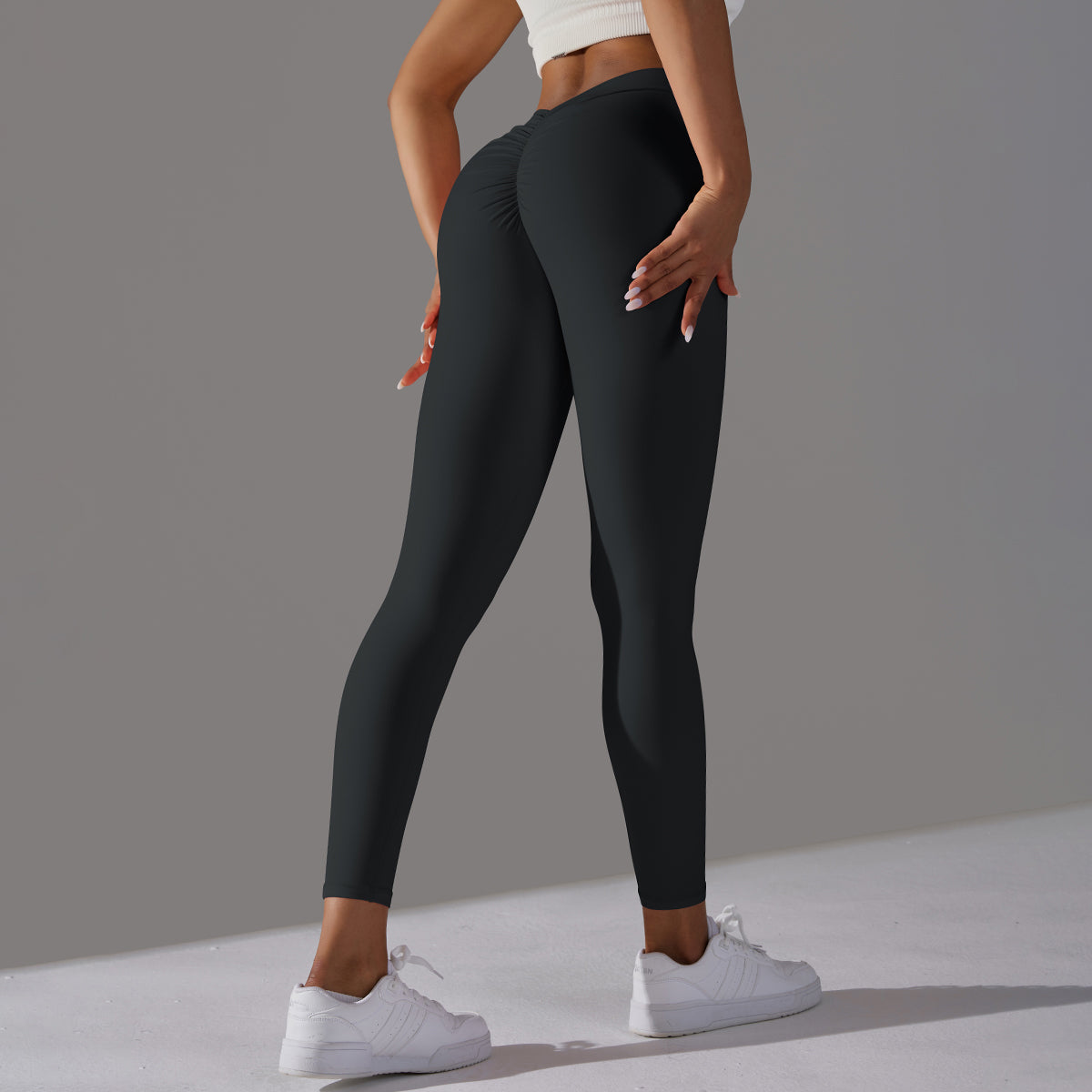 Emma | Leggings Extra Scrunch - Negro