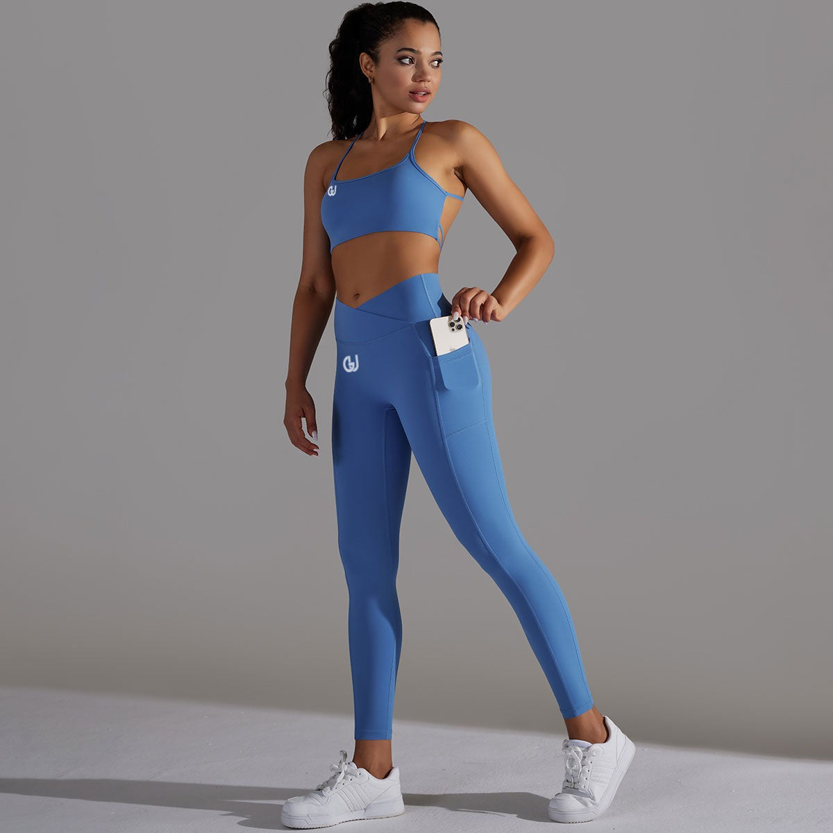 Milá | Conjunto Legging-Top - Azul