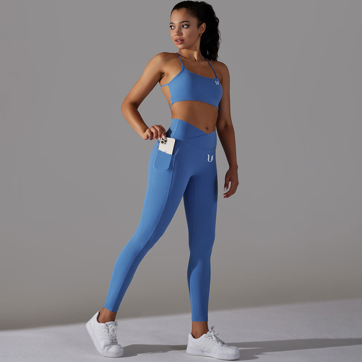 Milá | Conjunto Legging-Top - Azul